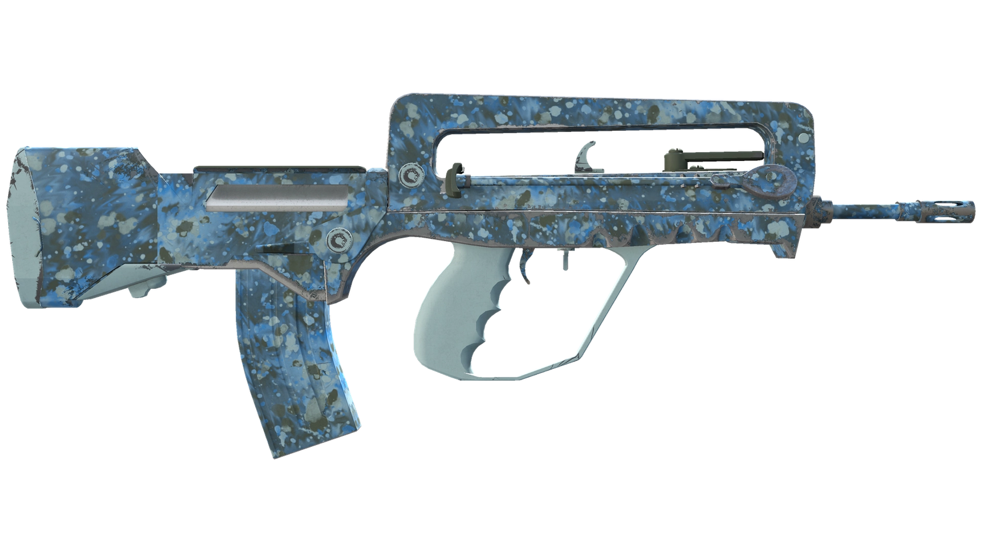 Cyanospatter image