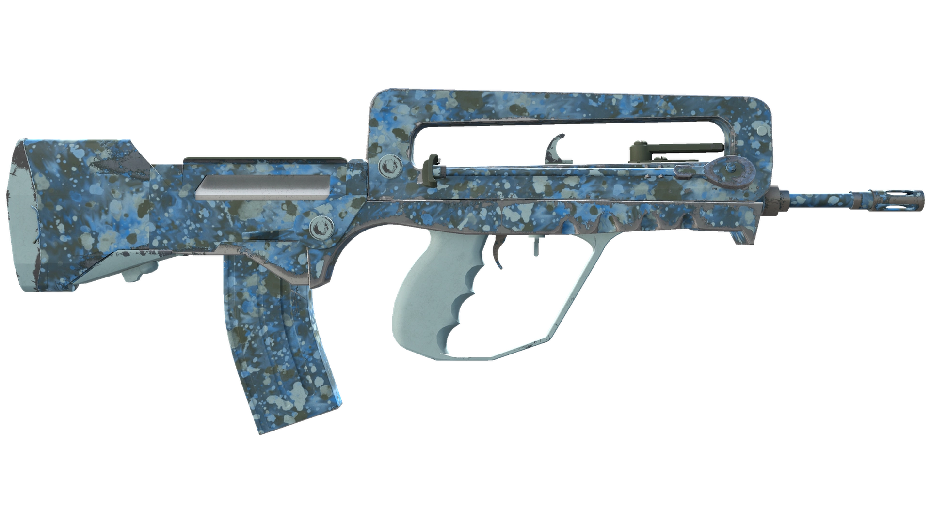Cyanospatter image