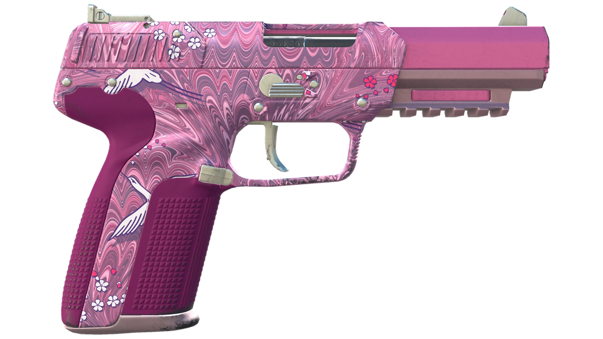 Five-SeveN | Клубничный журавль (Немного поношенное)