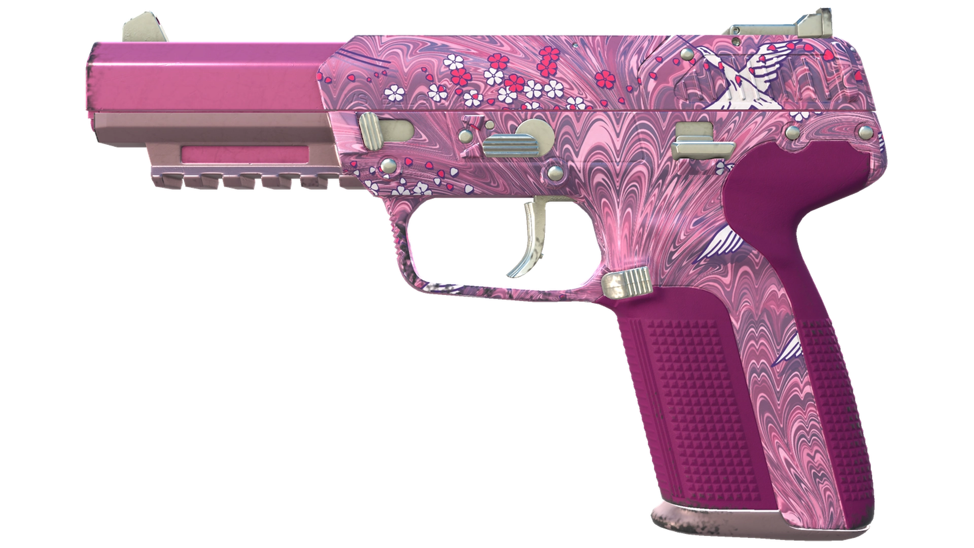 Five-SeveN | Клубничный журавль (Немного поношенное)