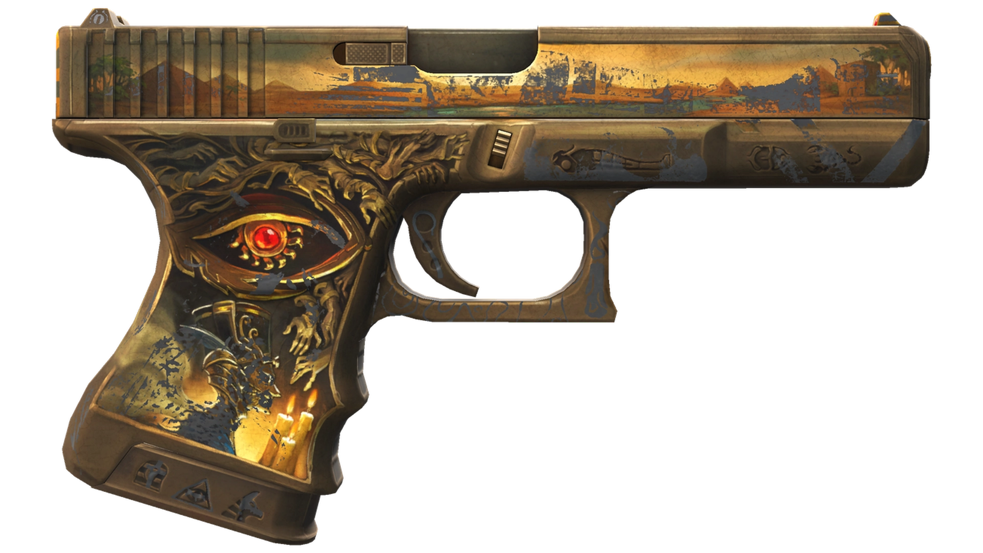 Glock-18 | Ramese's Reach (Well-Worn)