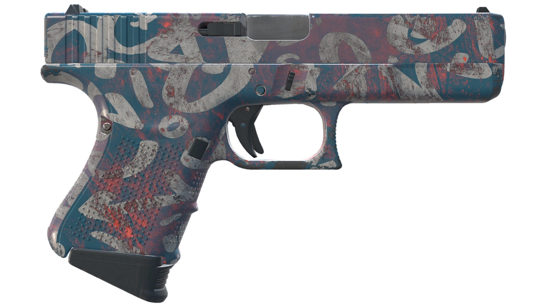 Glock-18 | Teal Graf (Minimal Wear)