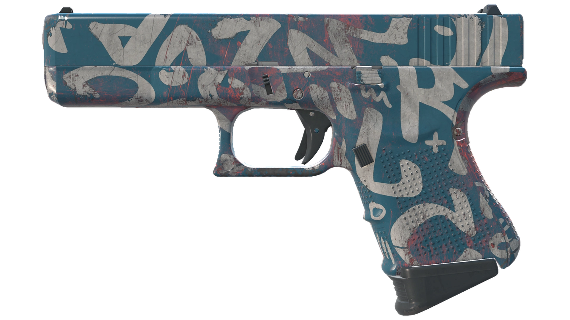 Glock-18 | Teal Graf (Minimal Wear)