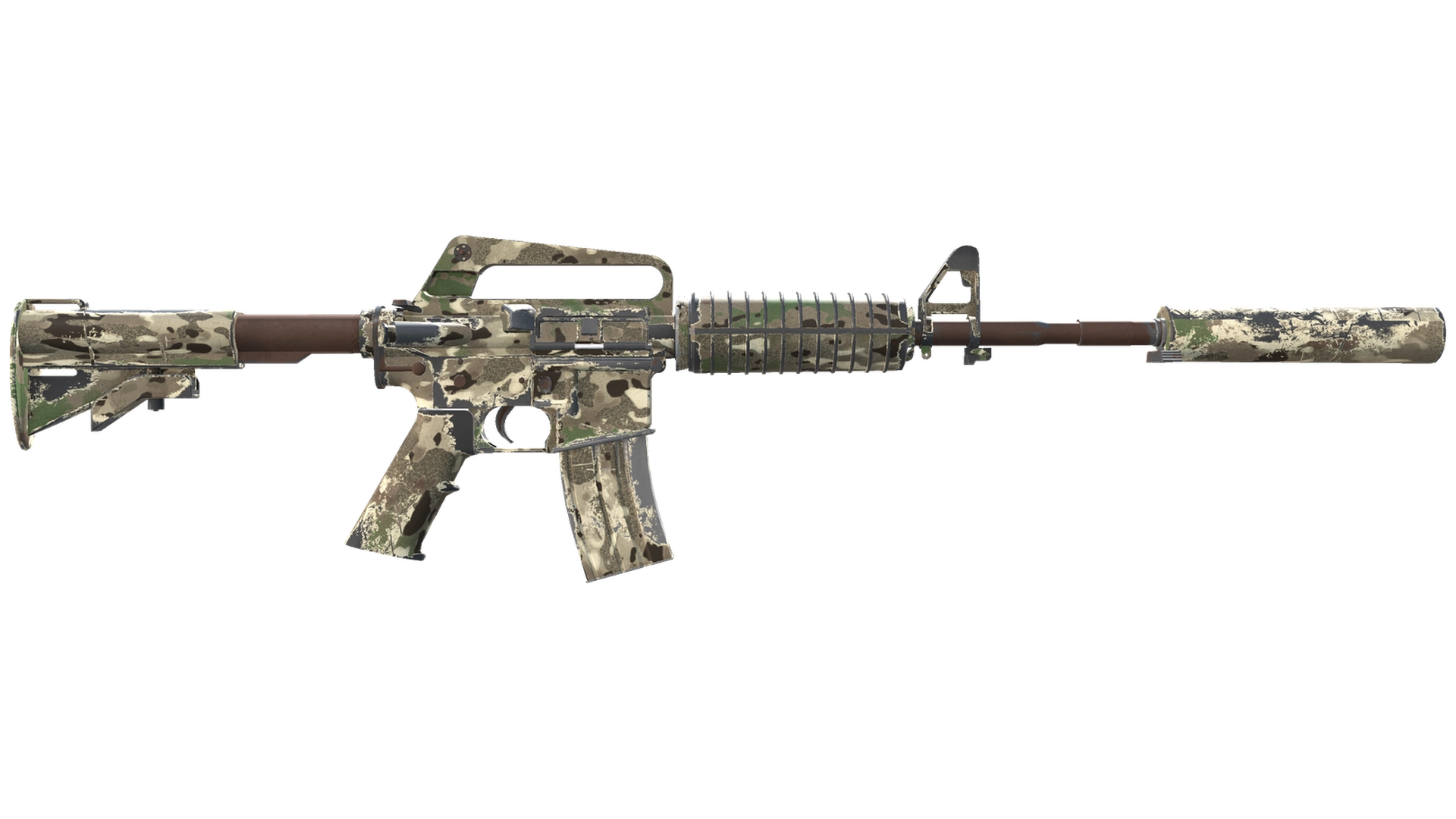 M4A1-S | Смешанный камуфляж (Поношенное)
