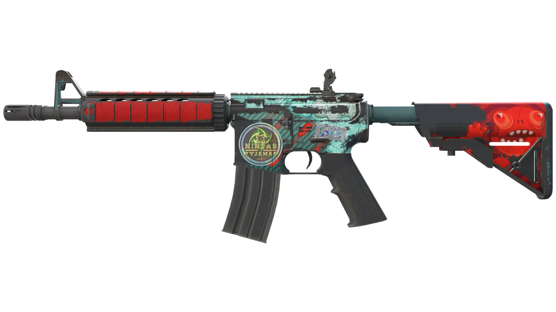 M4A4 | Bullet Rain (Well-Worn)