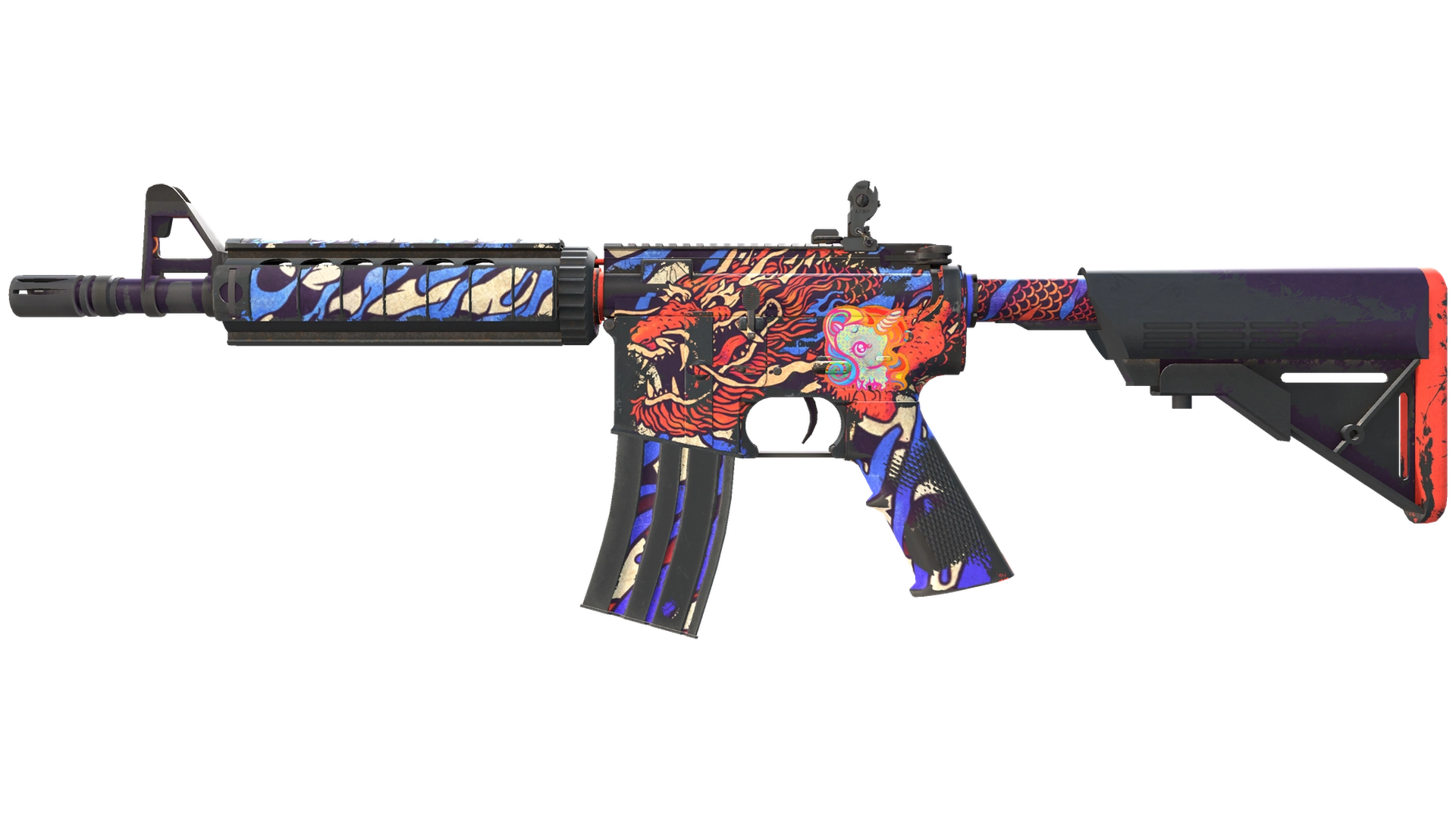 M4A4 | 龍王 (Dragon King) (Well-Worn)