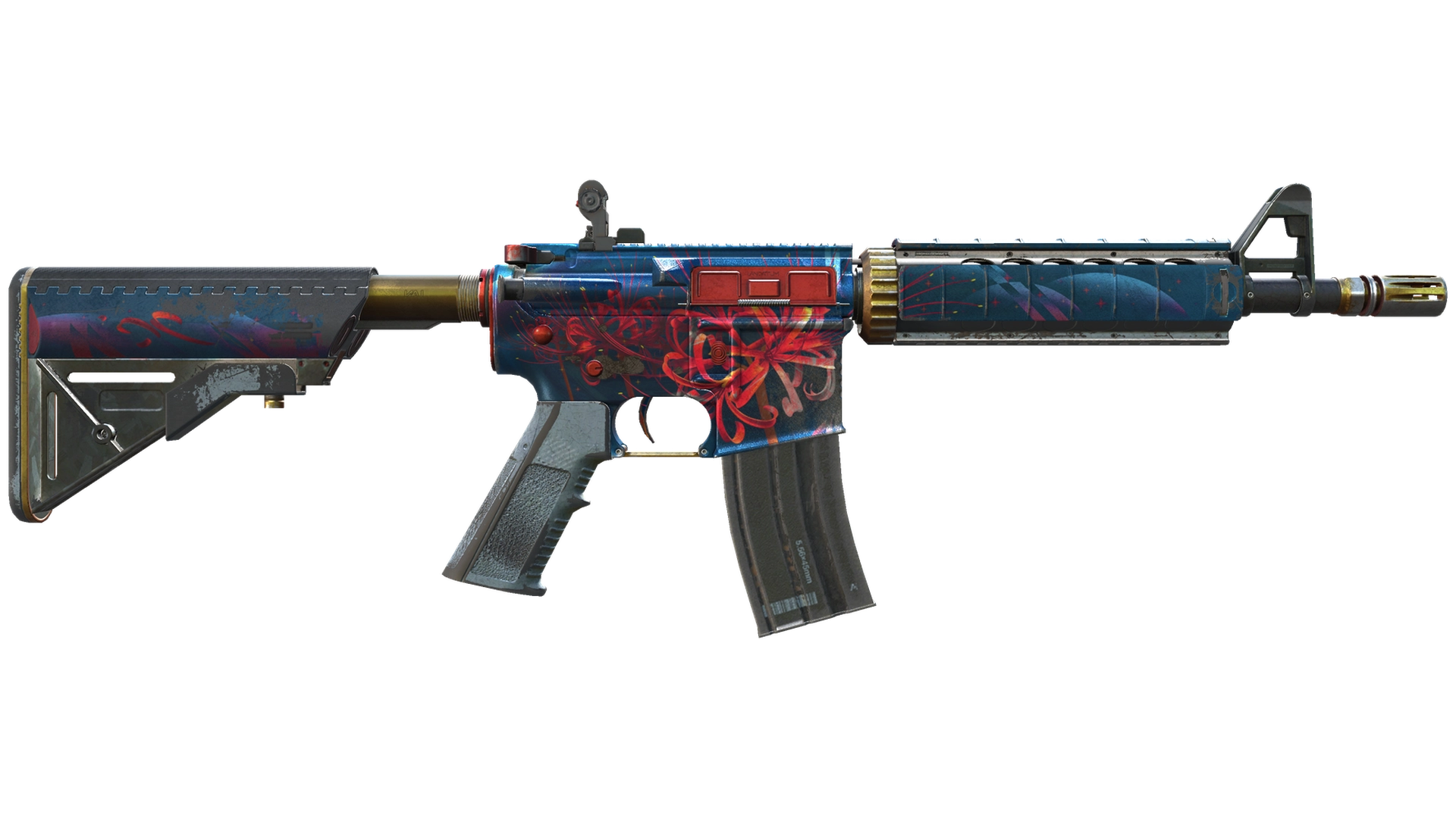 M4A4 | Spider Lily (Battle-Scarred)