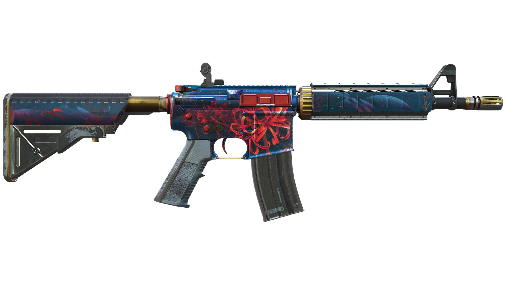 M4A4 | Spider Lily (Battle-Scarred)
