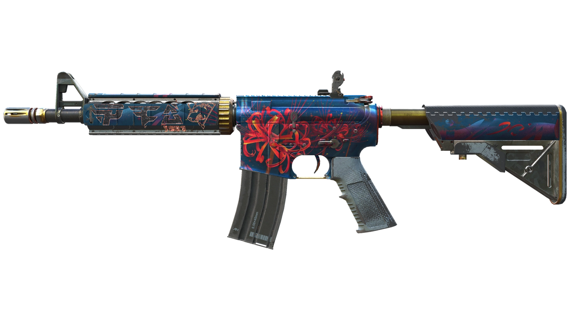 M4A4 | Spider Lily (Battle-Scarred)