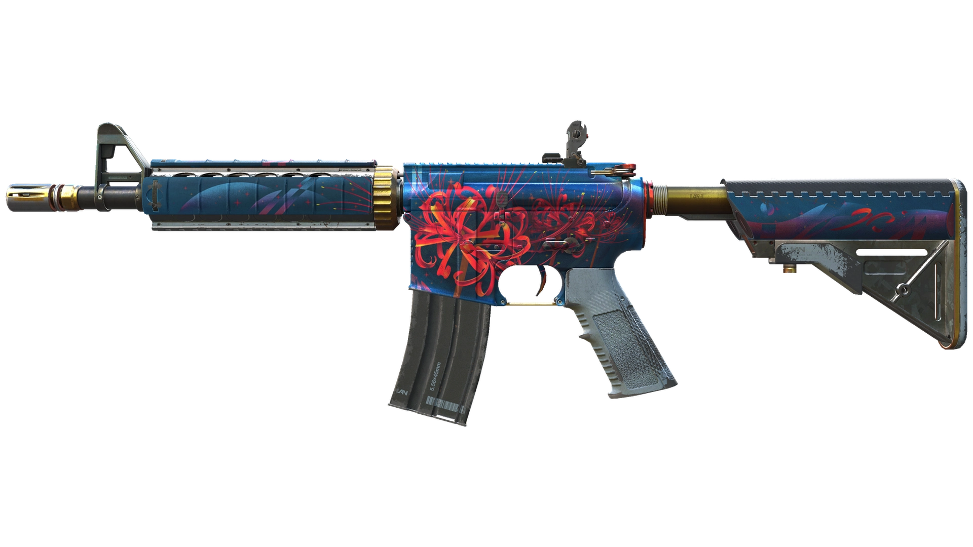 M4A4 | Spider Lily (Well-Worn)