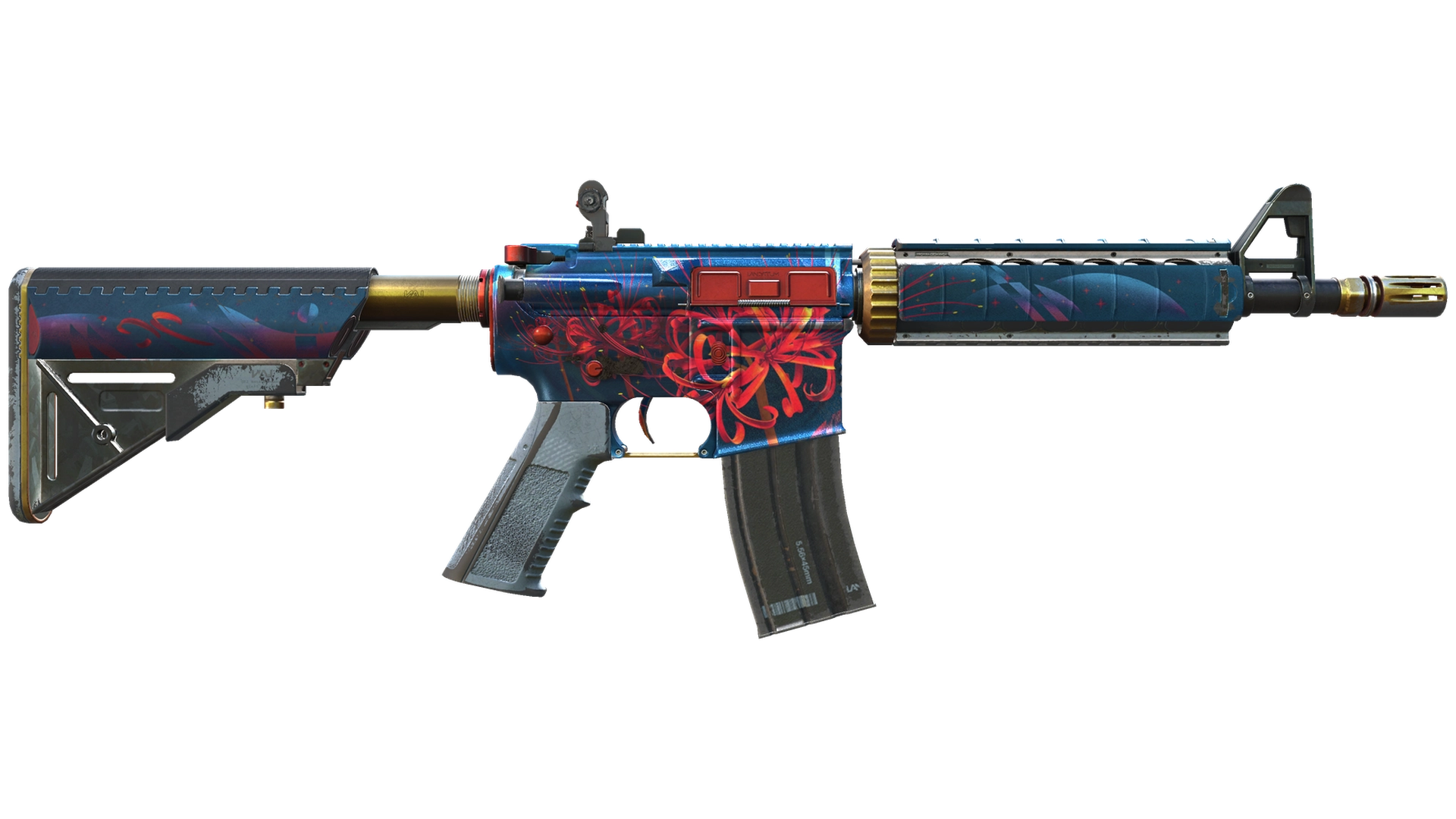 M4A4 | Spider Lily (Well-Worn)