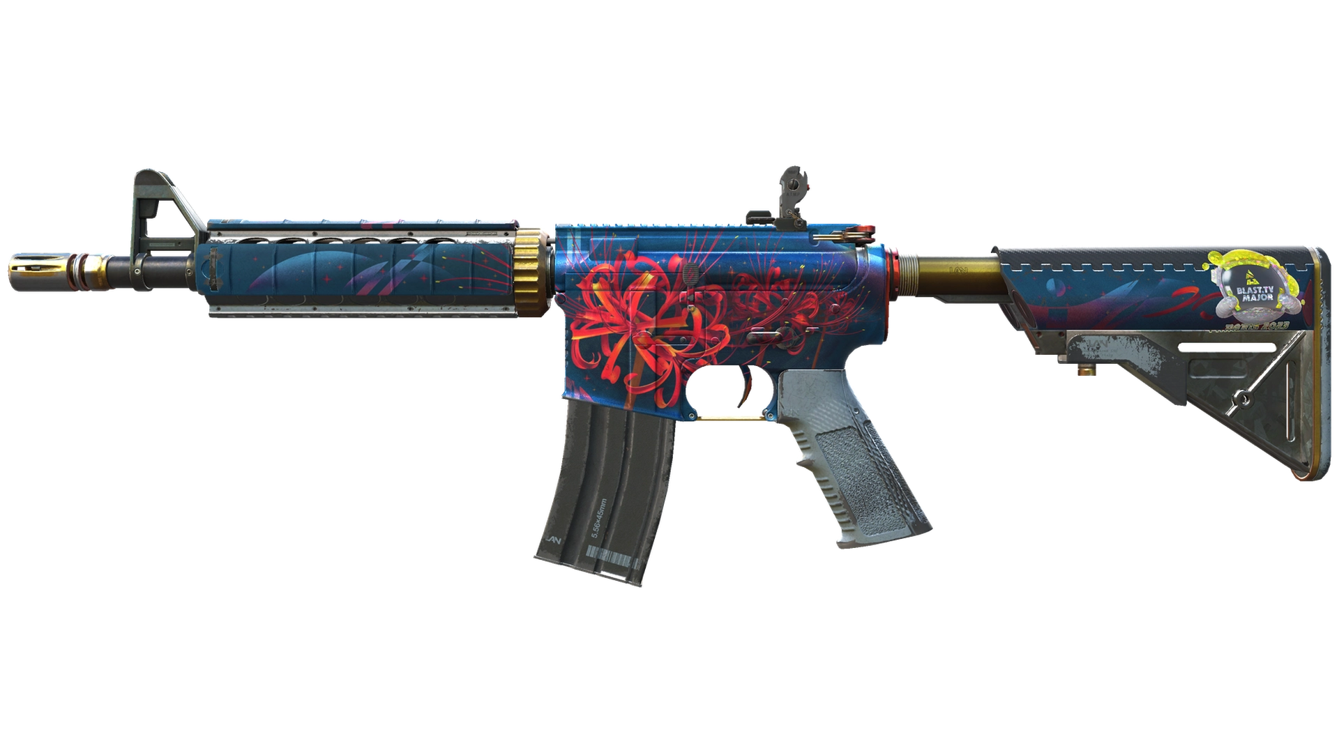 M4A4 | Spider Lily (Well-Worn)