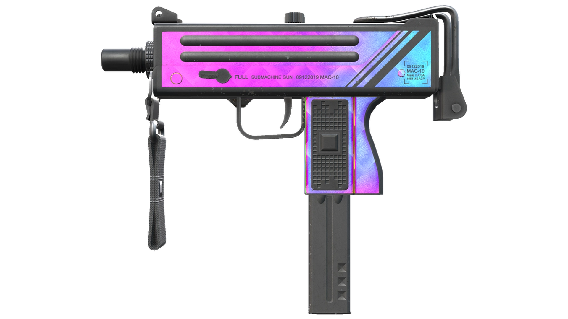 MAC-10 | Disco Tech (Well-Worn)