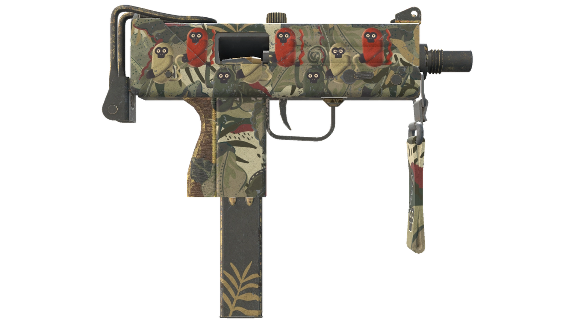 MAC-10 | Обезьяний камуфляж (Закалённое в боях)