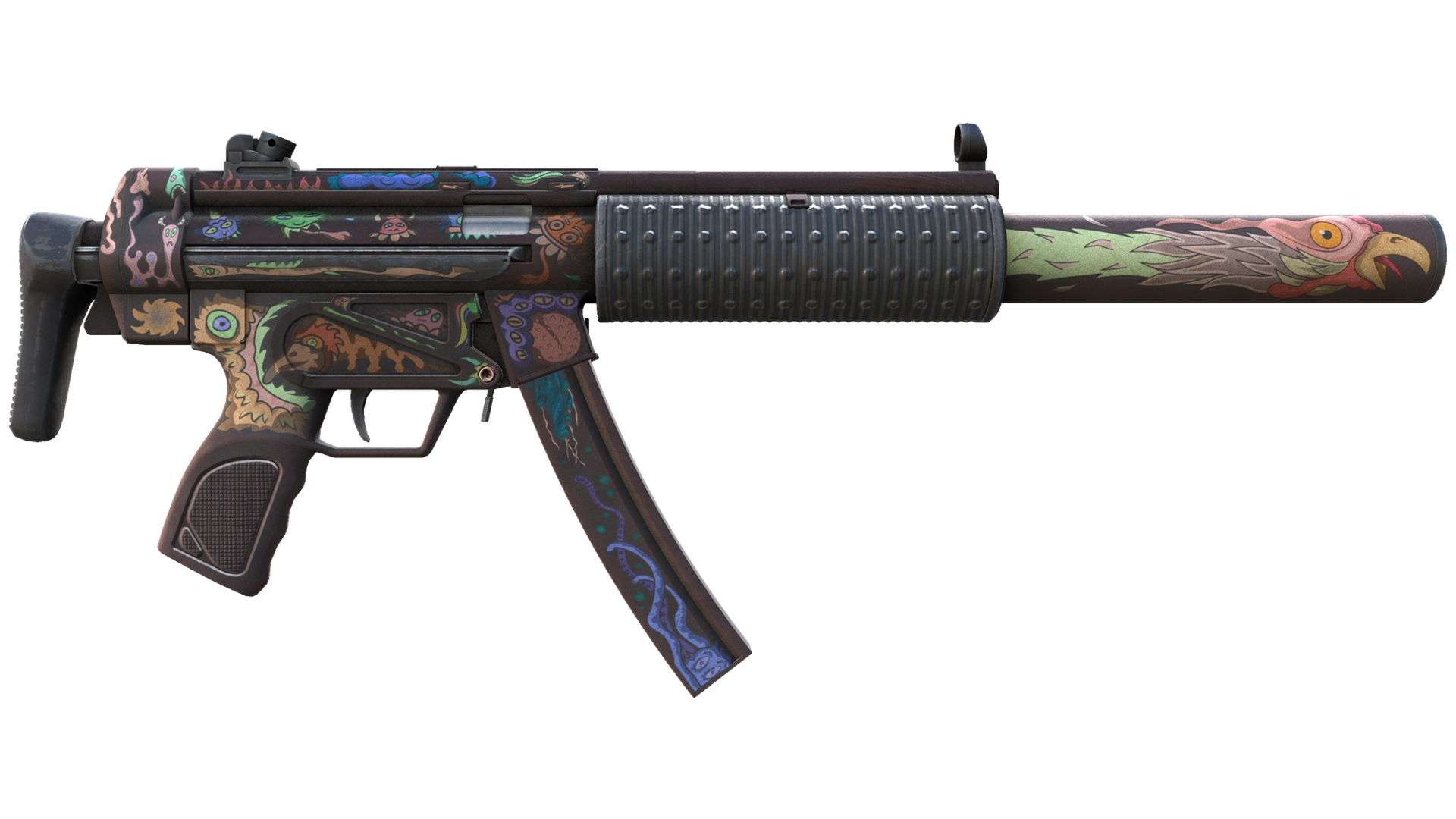 MP5-SD | Necro Jr. (Battle-Scarred)