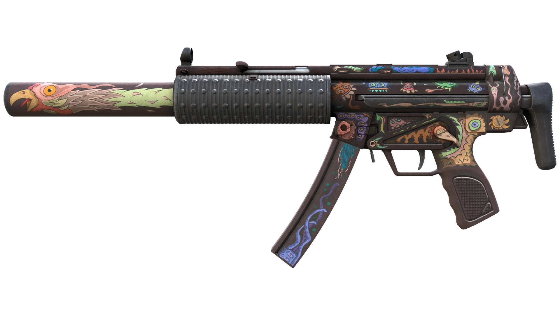MP5-SD | Necro Jr. (Battle-Scarred)