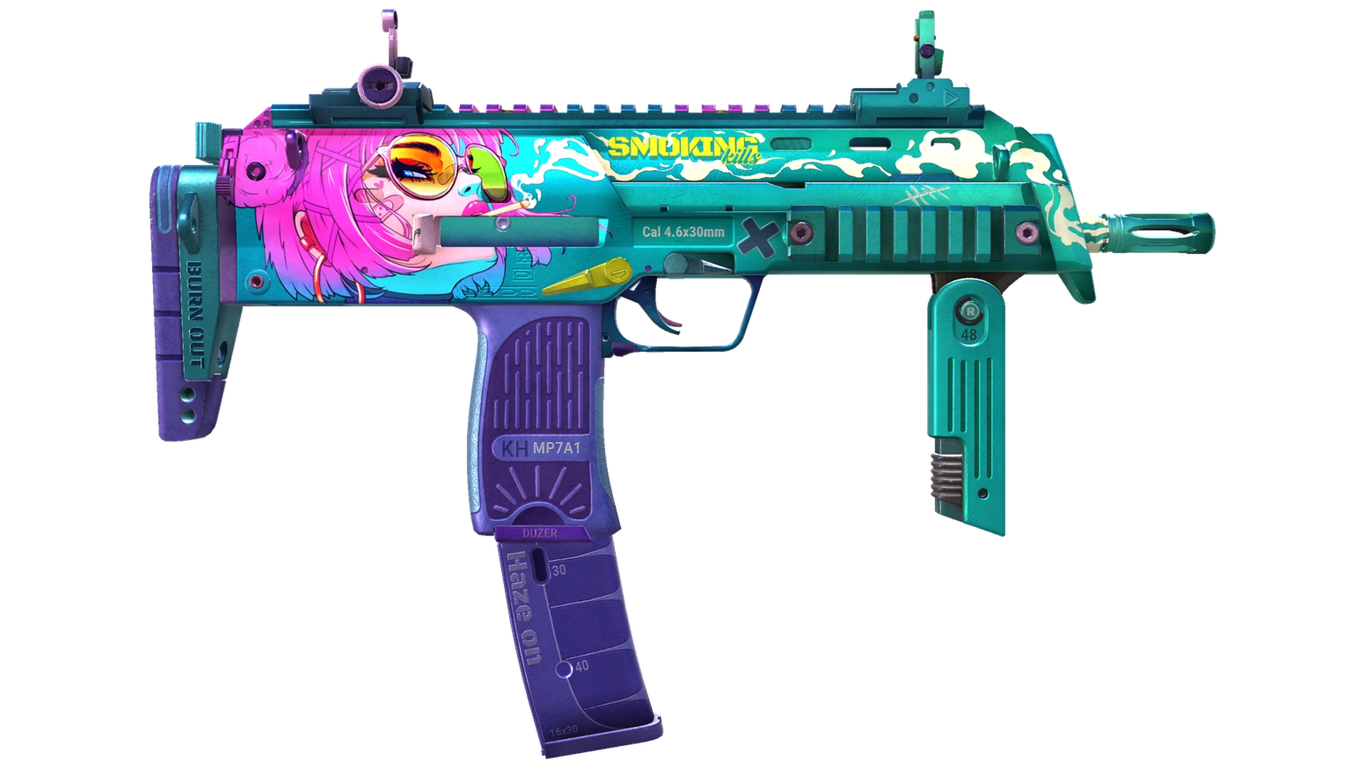 MP7 | Smoking Kills (Minimal Wear)
