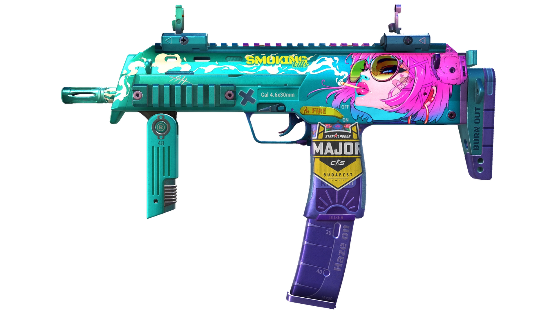 MP7 | Smoking Kills (Minimal Wear)