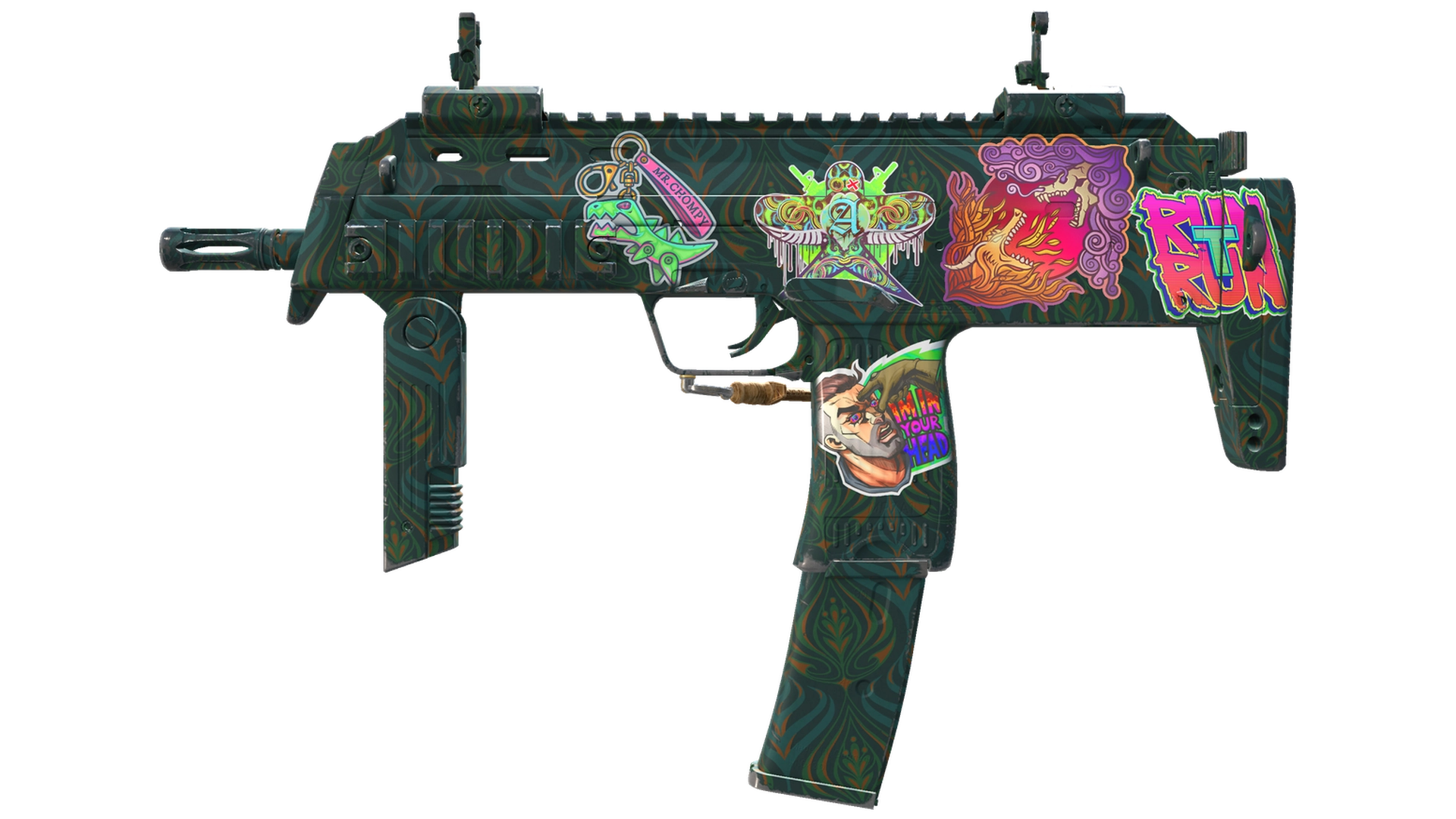MP7 | Teal Blossom (Minimal Wear)