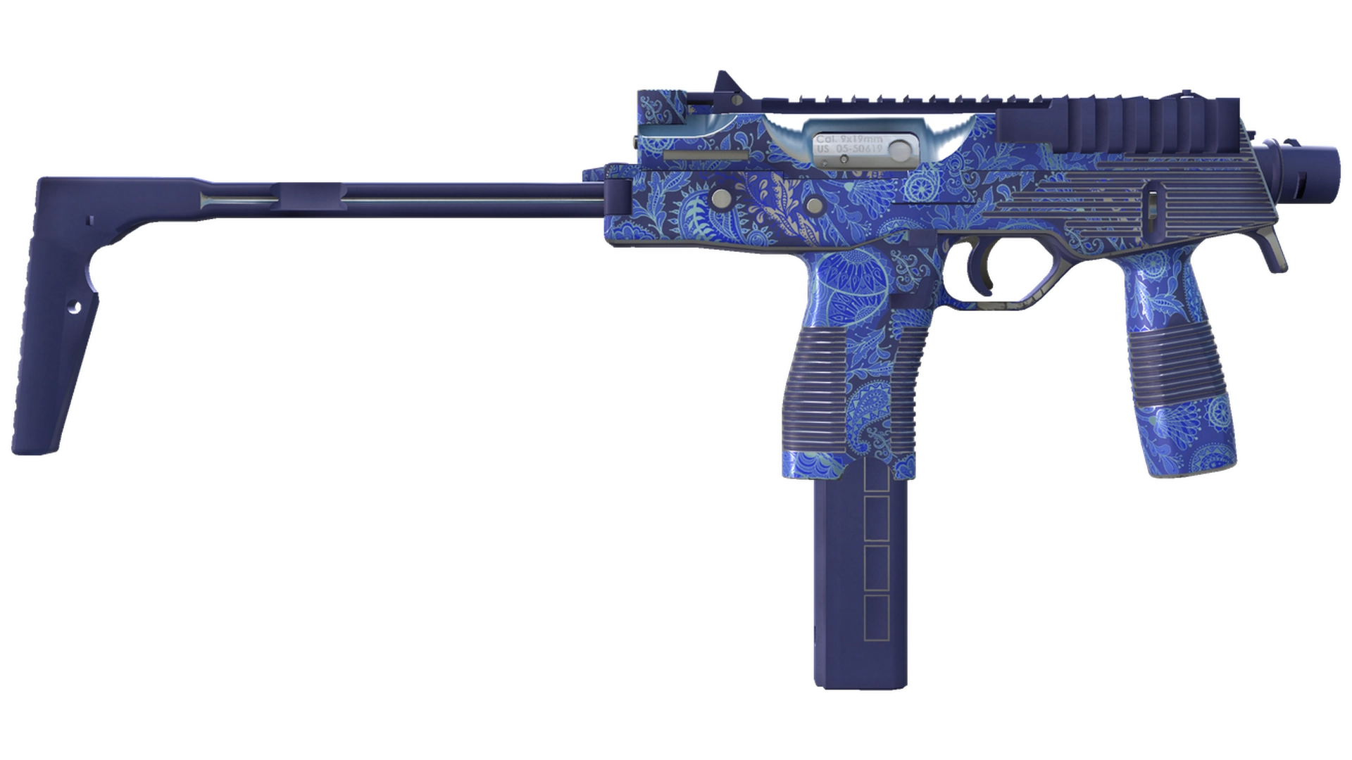 MP9 | Cobalt Paisley (Прямо с завода)