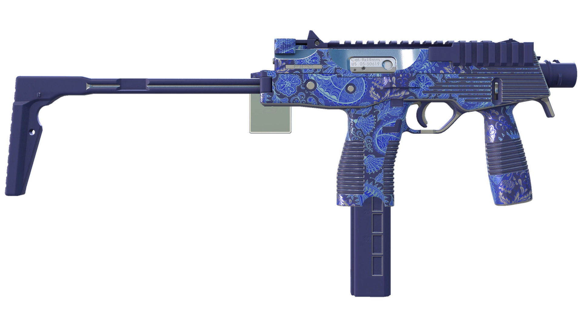 MP9 | Cobalt Paisley (Прямо с завода)