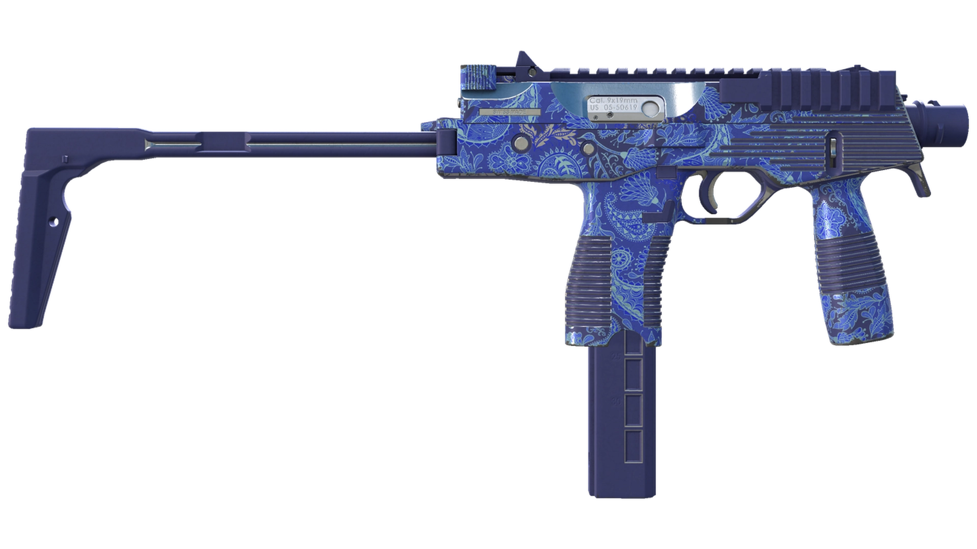 MP9 | Cobalt Paisley (После полевых испытаний)