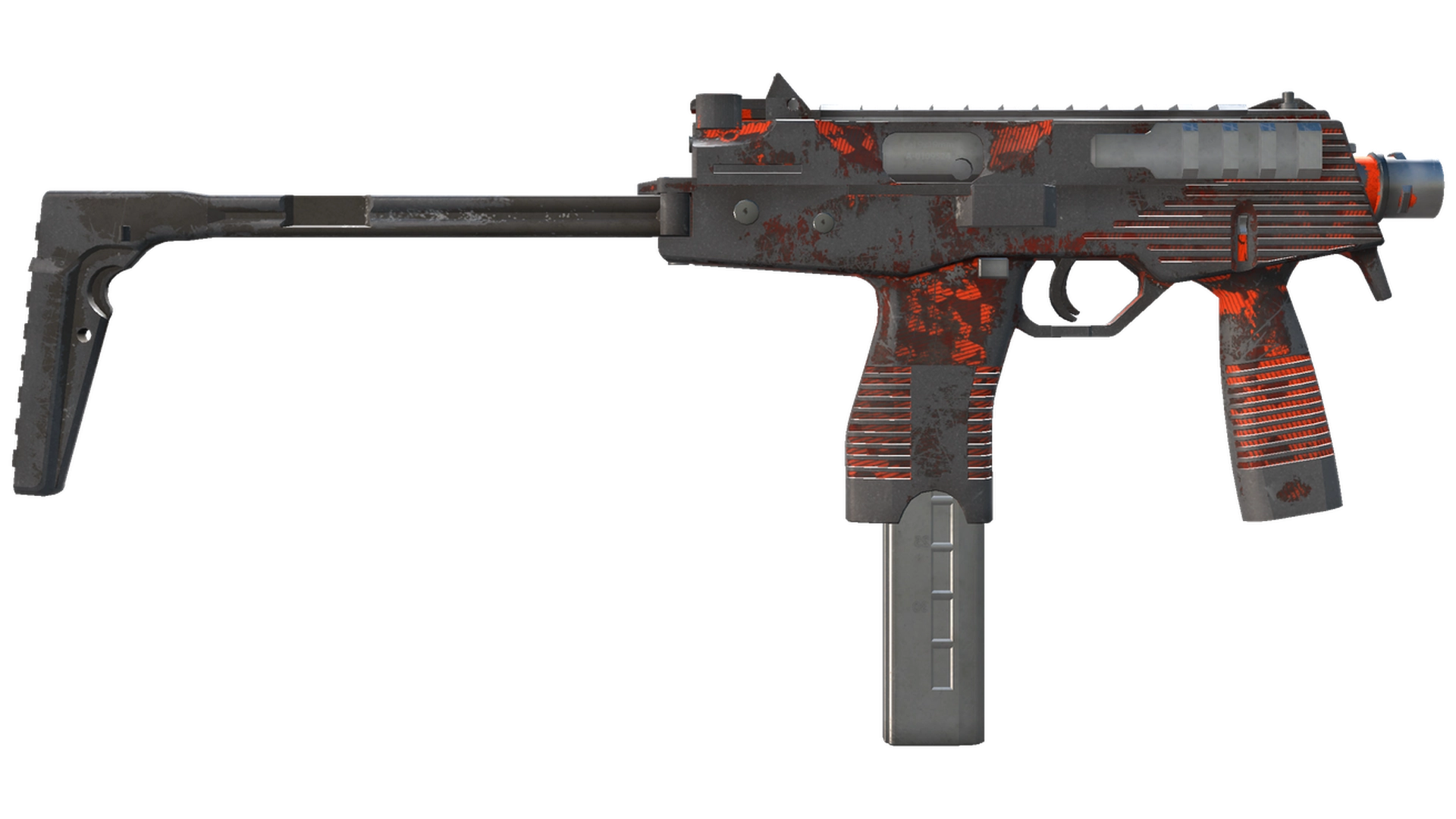 MP9 | Setting Sun (Battle-Scarred)