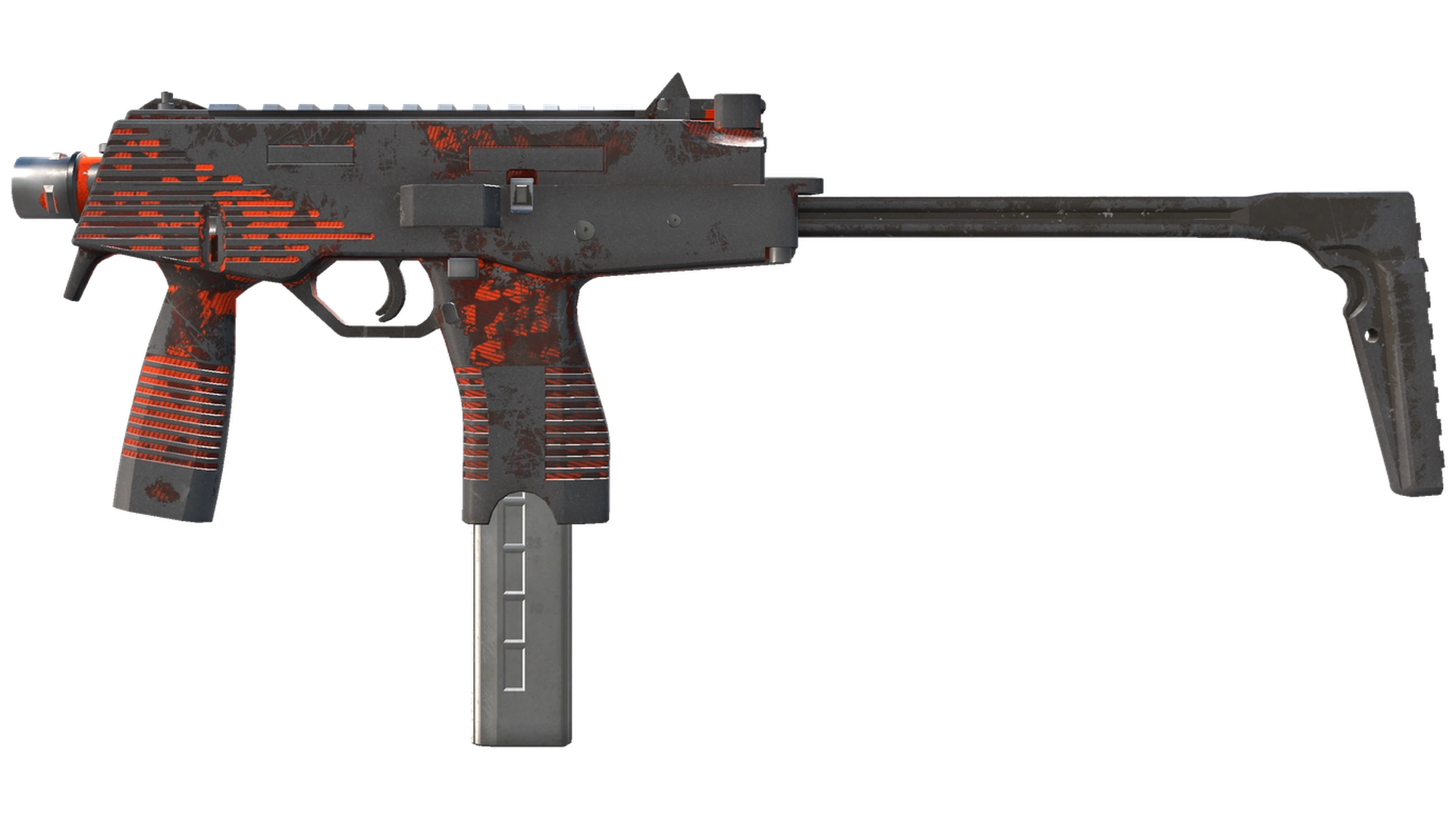 MP9 | Setting Sun (Battle-Scarred)
