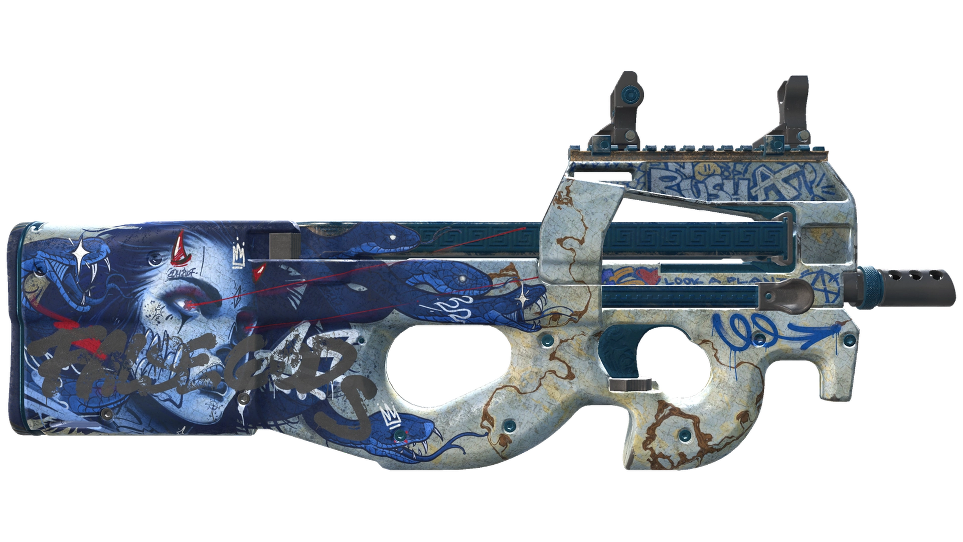 P90 | Deathgaze (Battle-Scarred)