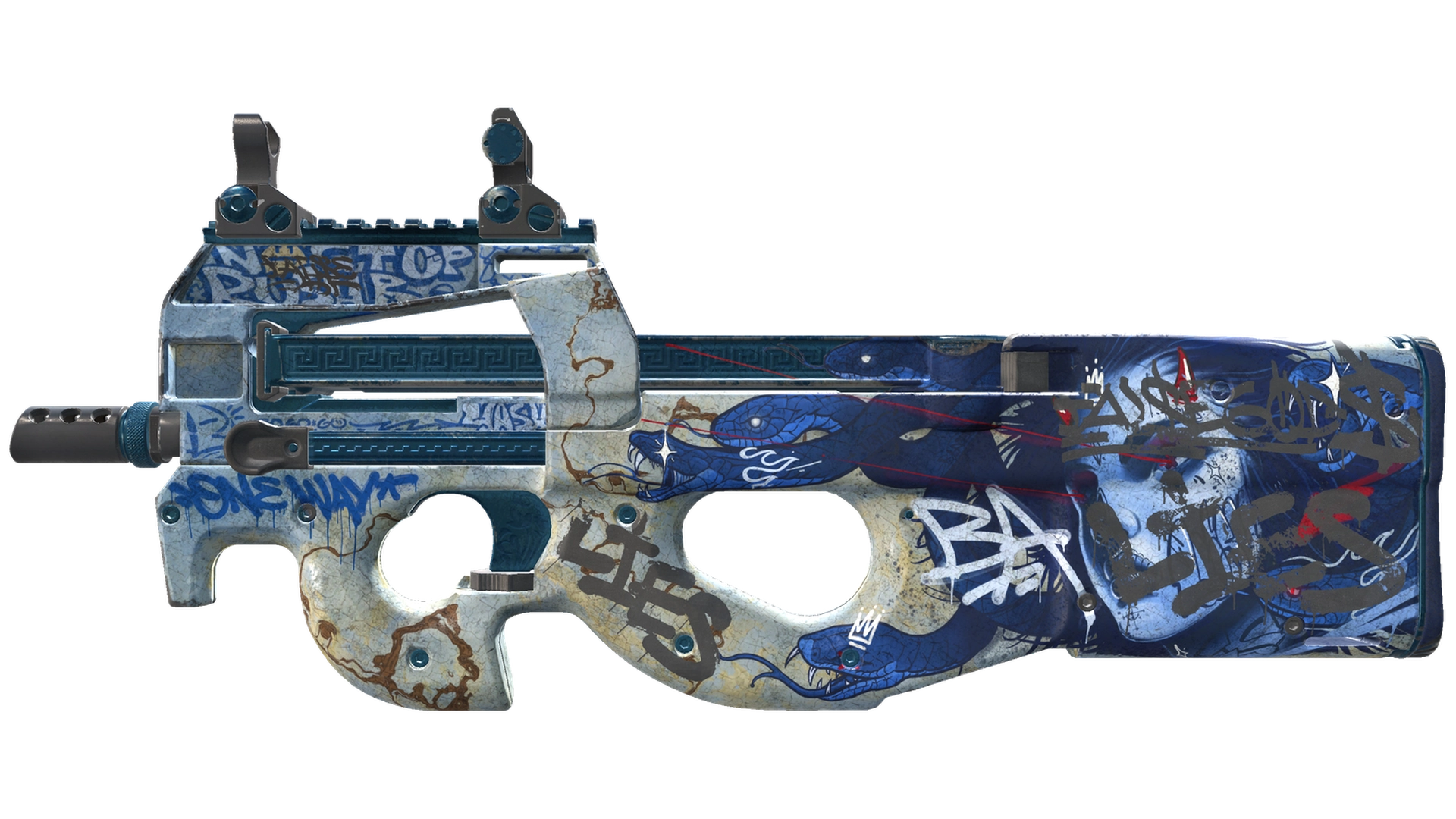 P90 | Deathgaze (Battle-Scarred)