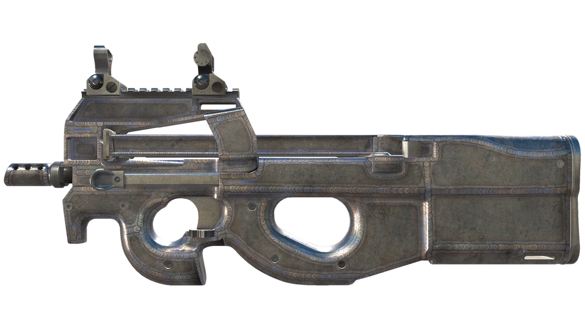 P90 | Straight Dimes (Well-Worn)