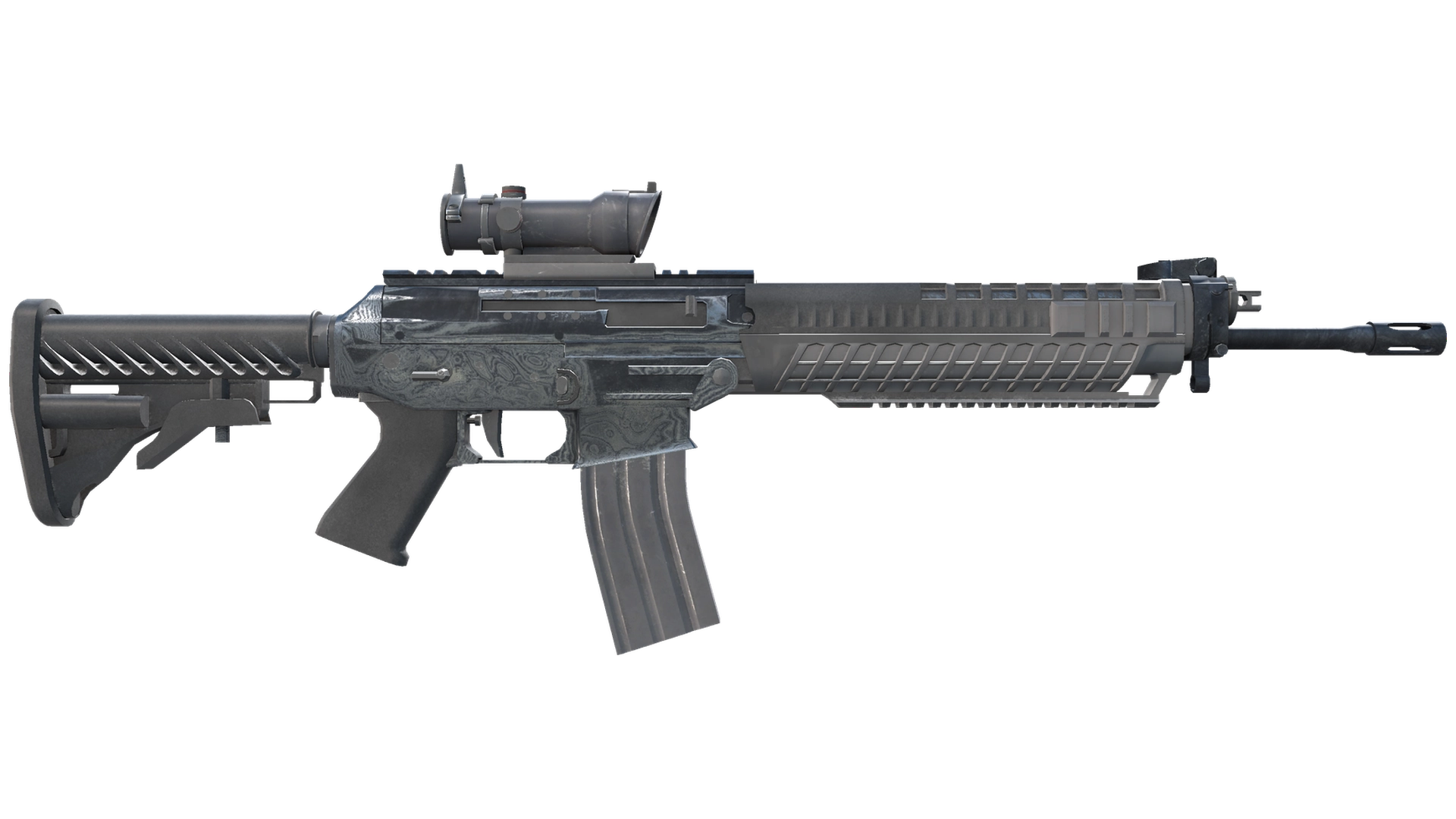 SG 553 | Дамасская сталь (Поношенное)