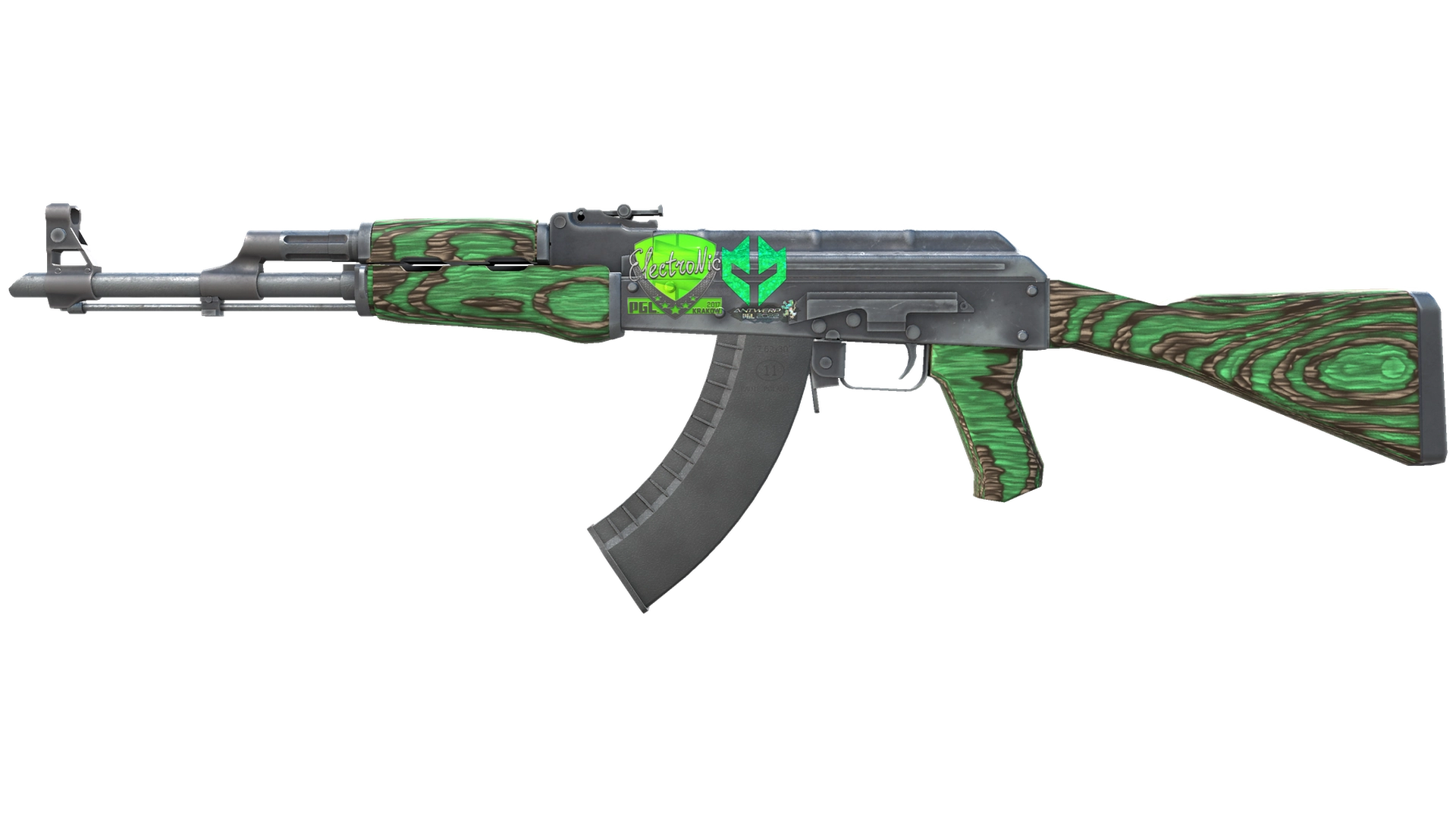 Souvenir AK-47 | Green Laminate (Field-Tested)