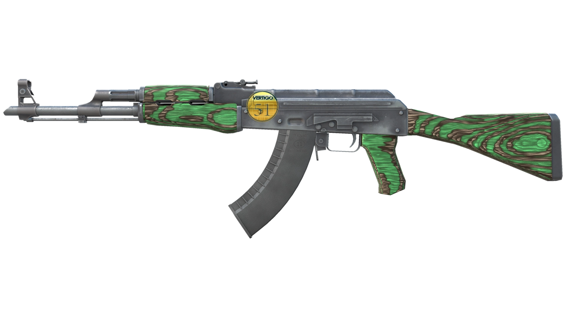Сувенирный AK-47 | Зелёный глянец (После полевых испытаний)