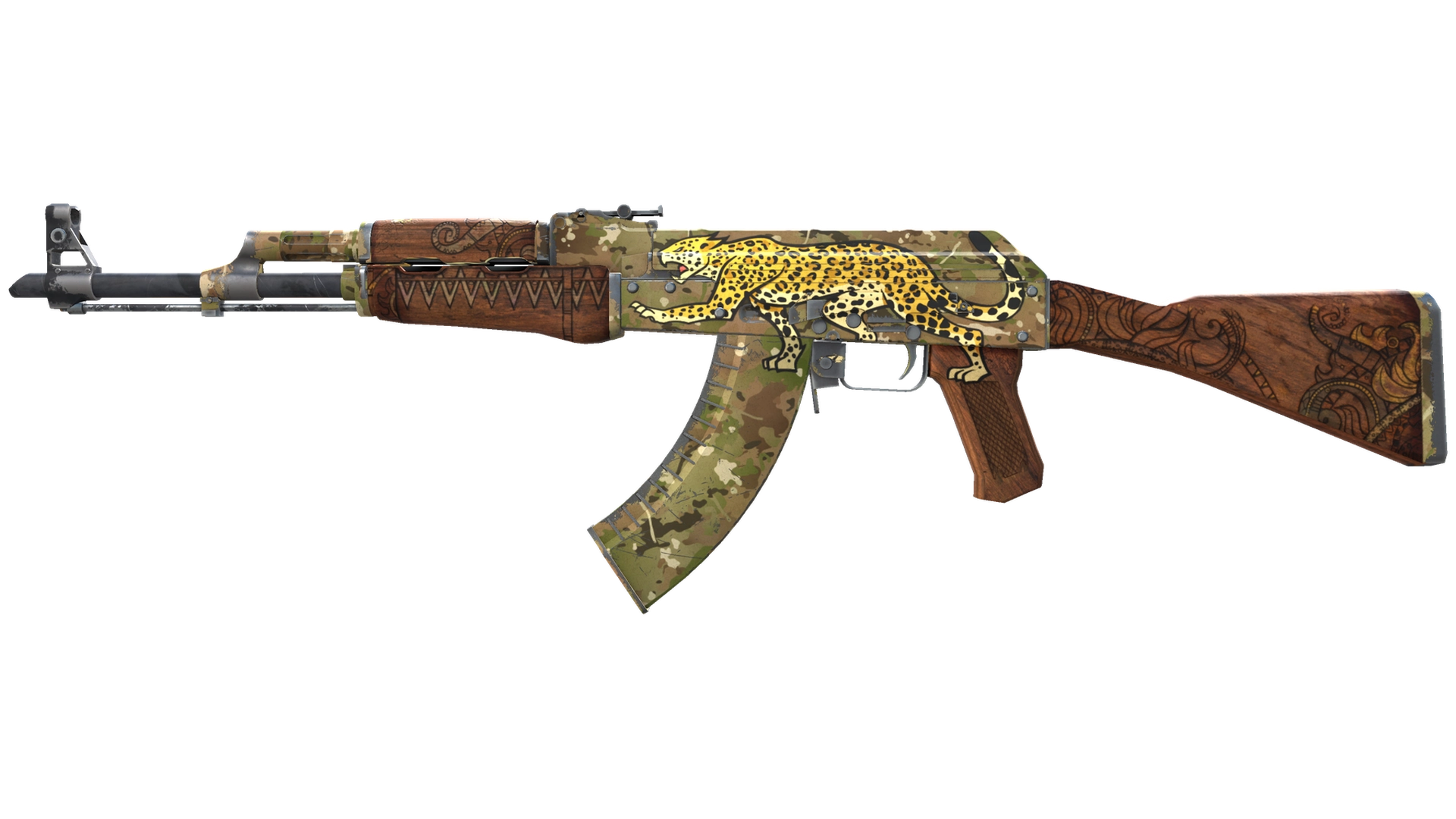 Souvenir AK-47 | Panthera onca (Well-Worn)