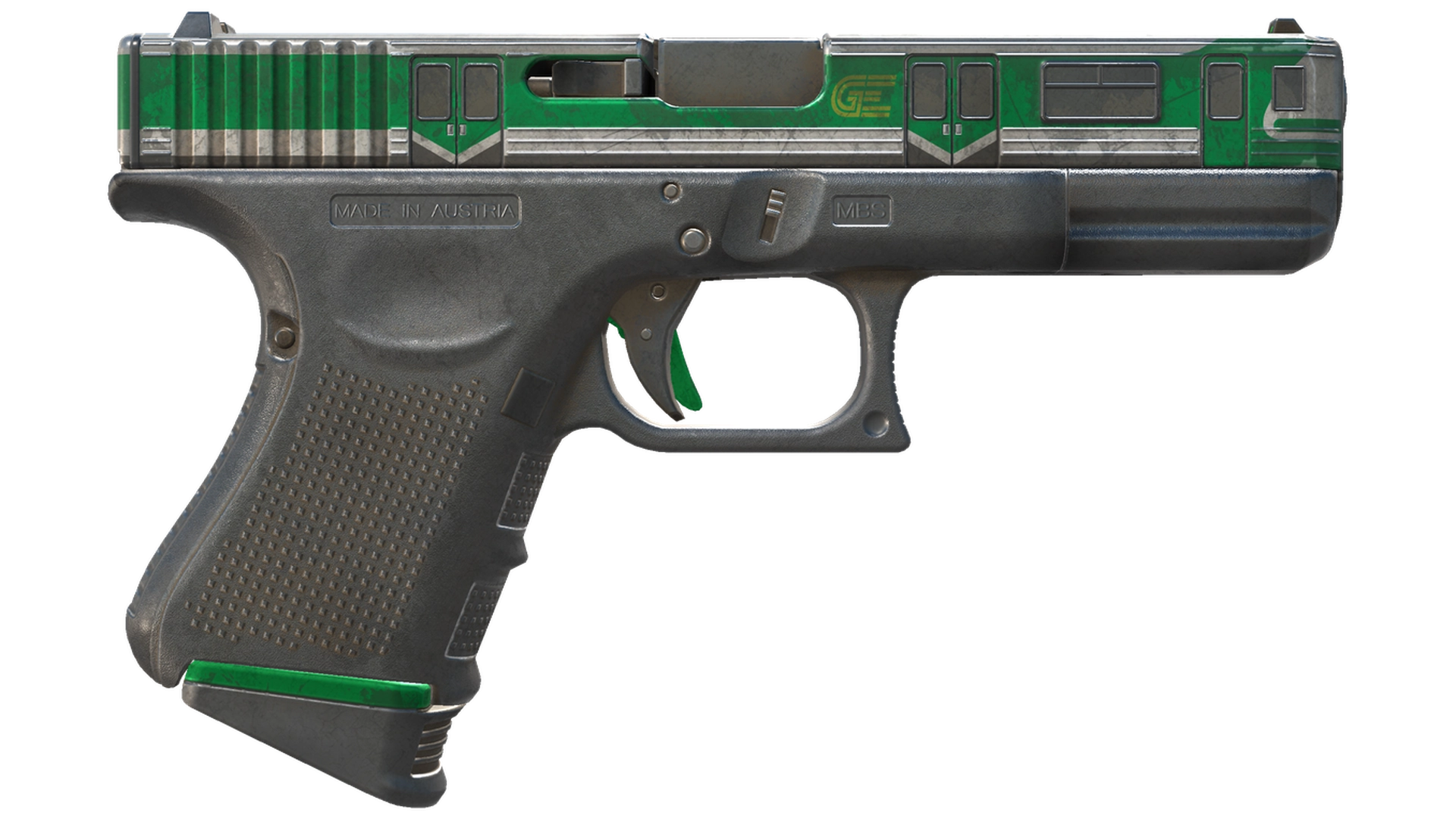 Souvenir Glock-18 | Green Line (Well-Worn)