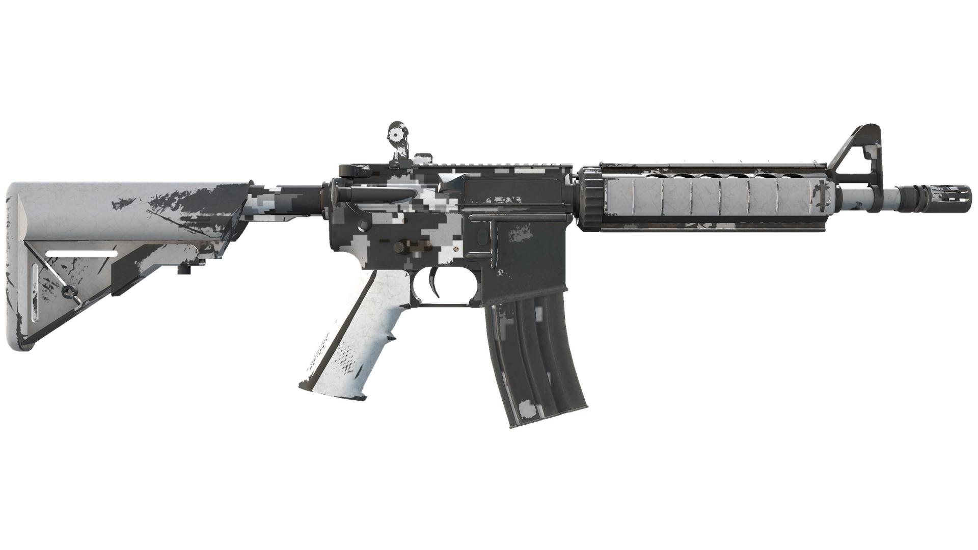 Сувенирный M4A4 | Пиксельный камуфляж «Город» (После полевых испытаний)