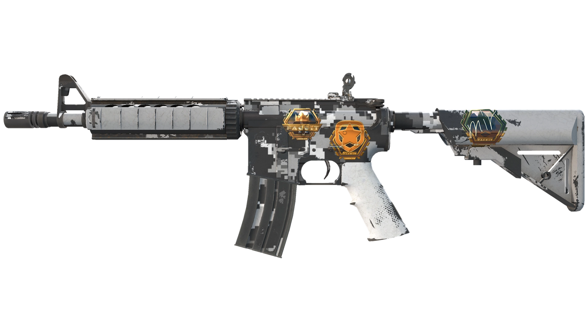 Сувенирный M4A4 | Пиксельный камуфляж «Город» (После полевых испытаний)
