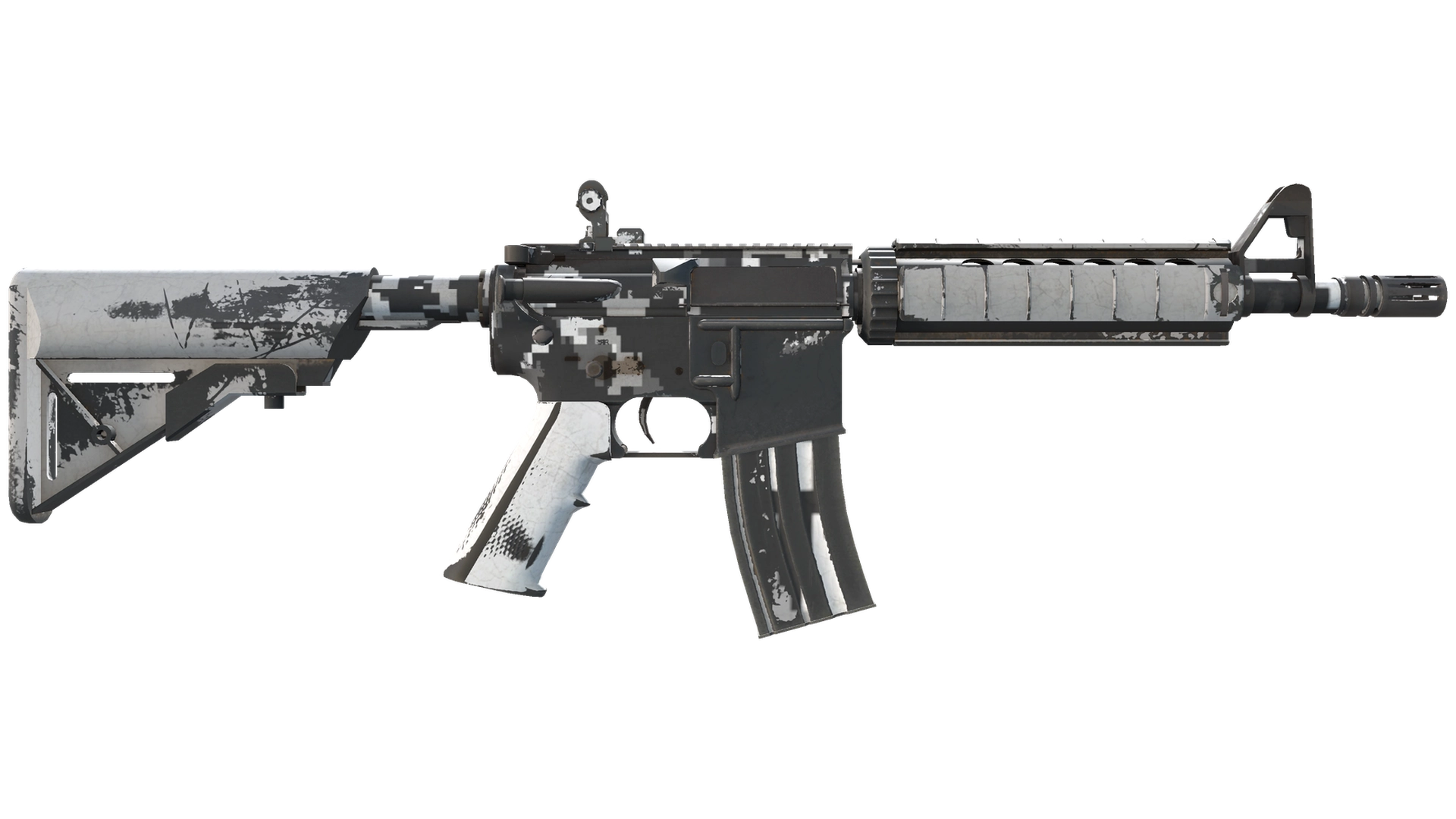 Сувенирный M4A4 | Пиксельный камуфляж «Город» (После полевых испытаний)