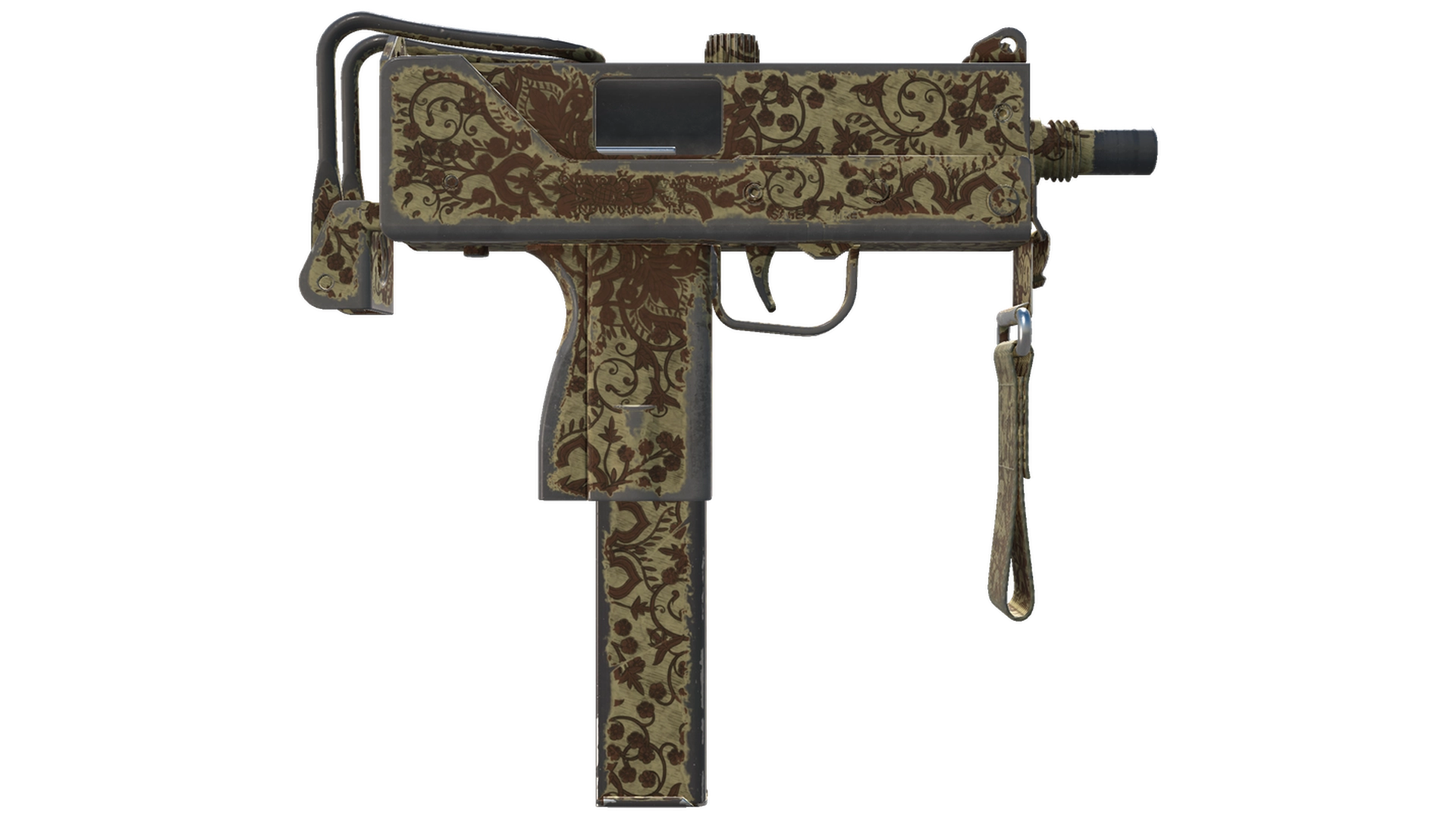 Souvenir MAC-10 | Sienna Damask (Well-Worn)