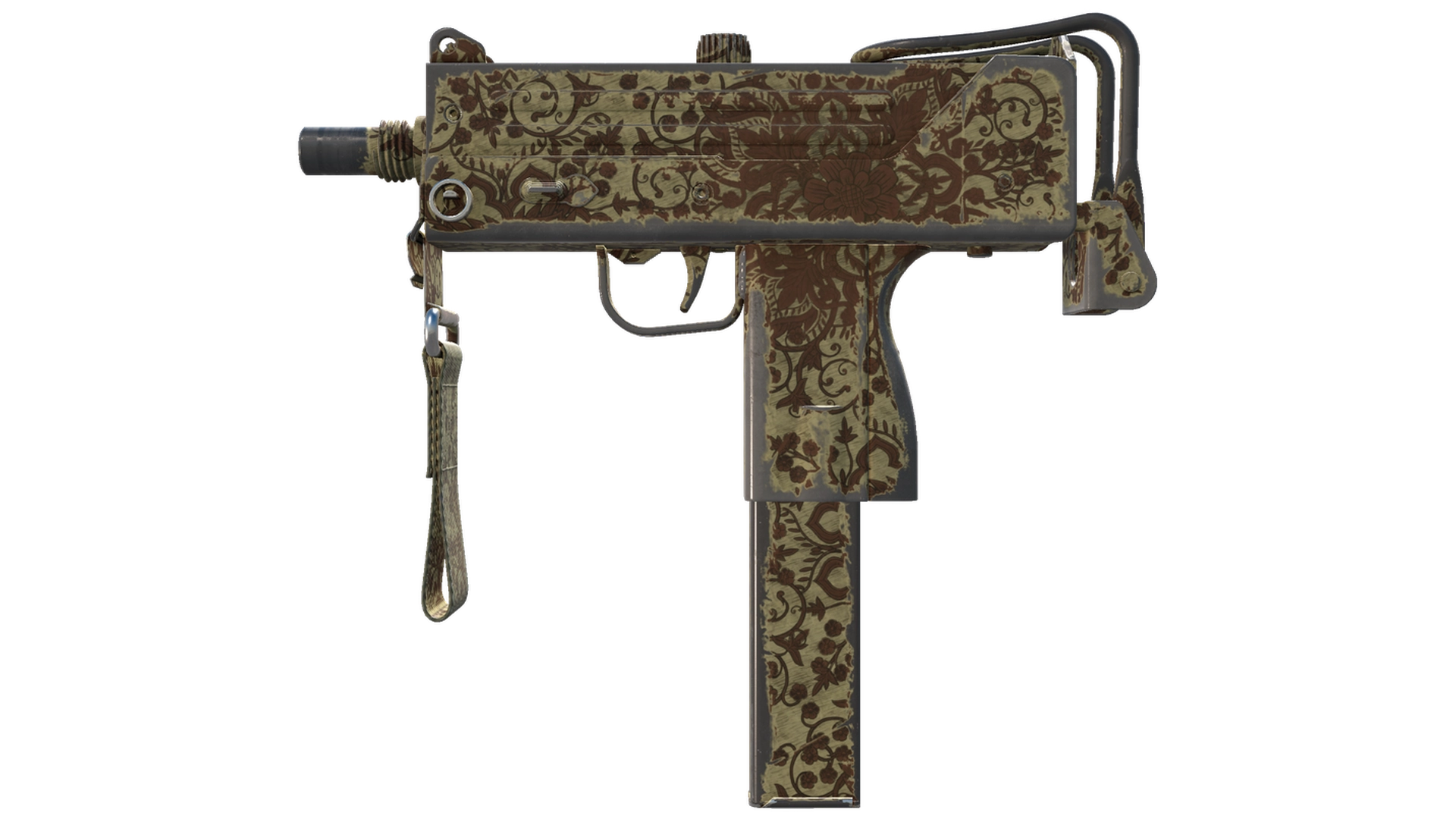 Souvenir MAC-10 | Sienna Damask (Well-Worn)