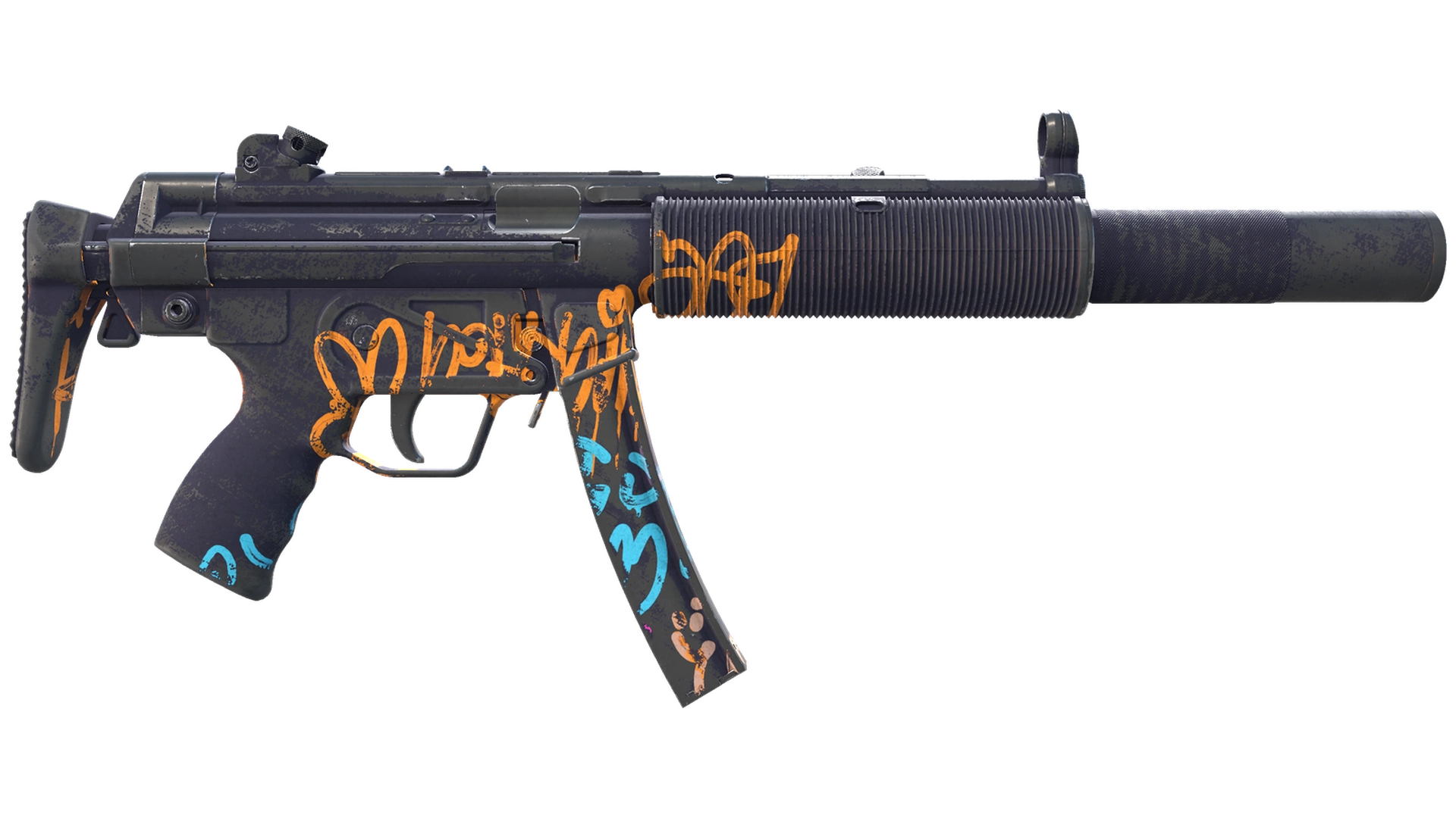 Souvenir MP5-SD | Neon Squeezer (Battle-Scarred)