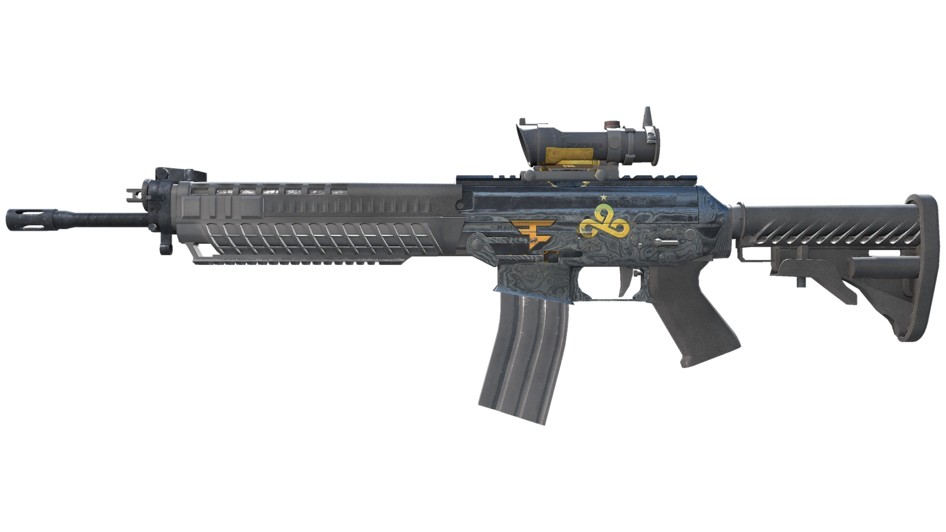 Souvenir SG 553 | Damascus Steel (Field-Tested)