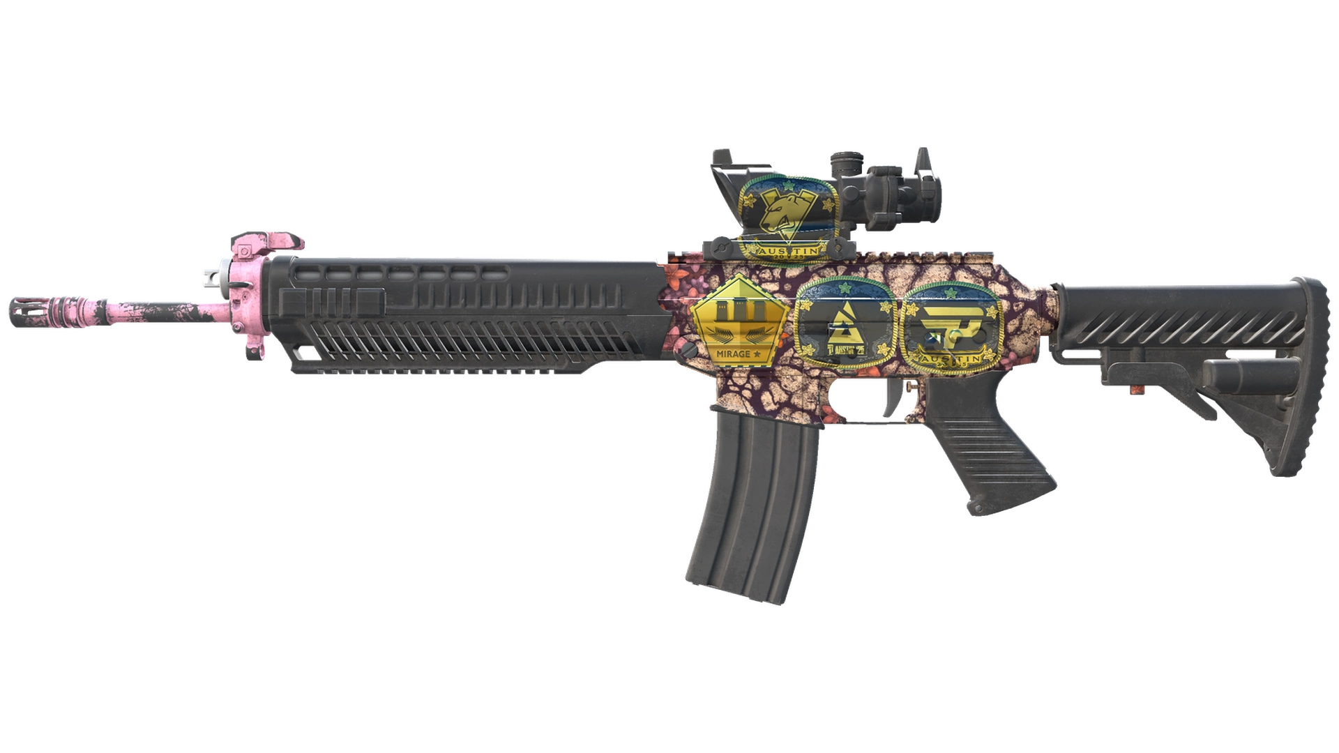 Сувенирный SG 553 | Пустынное цветение (Поношенное)