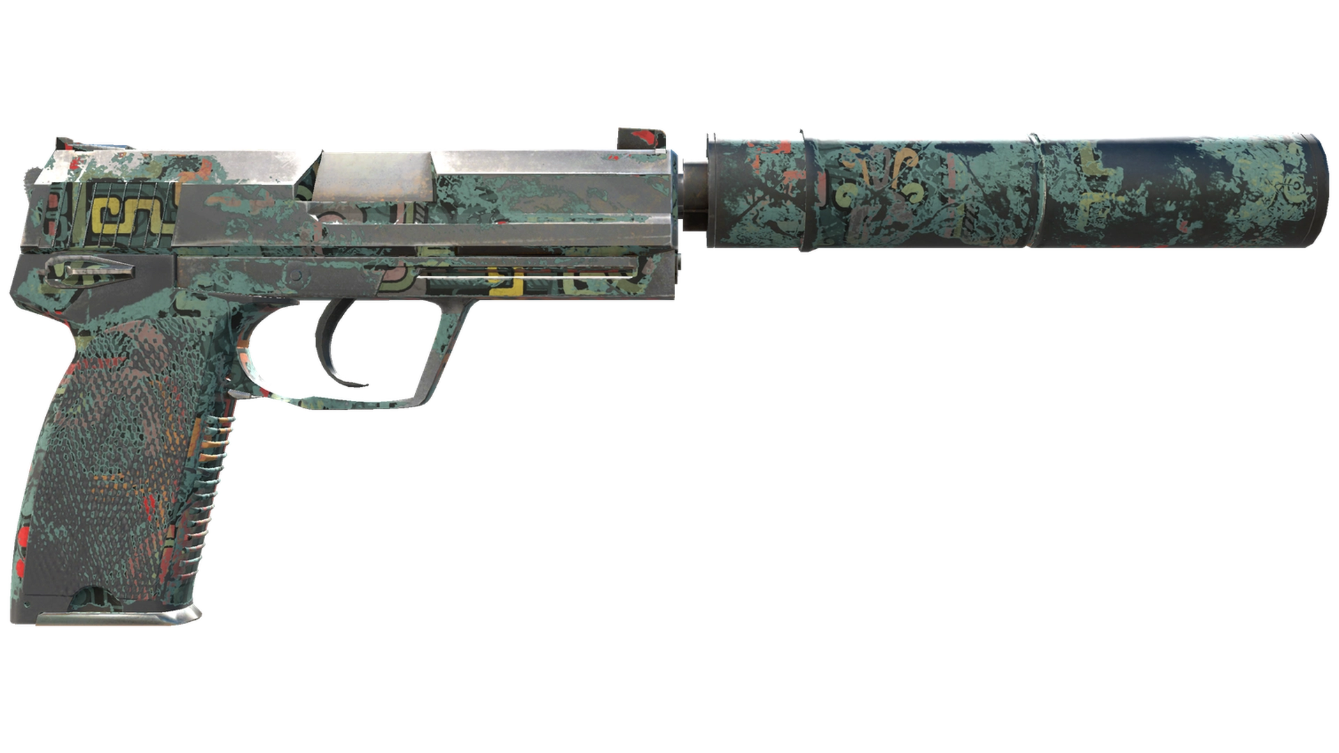 Souvenir USP-S | Ancient Visions (Well-Worn)