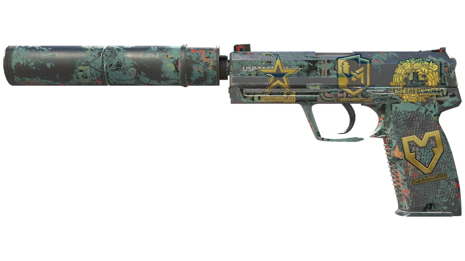 Souvenir USP-S | Ancient Visions (Well-Worn)