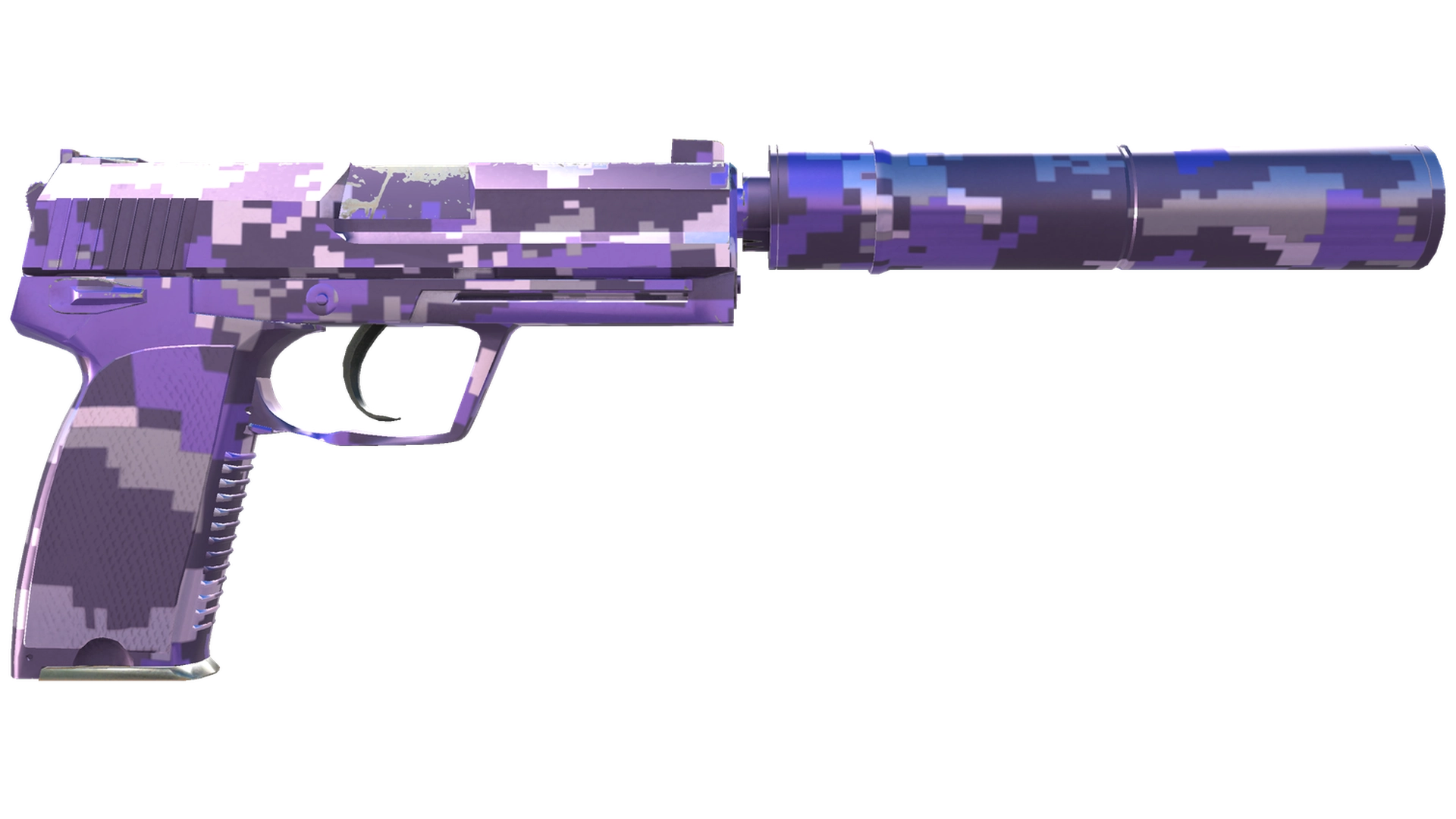 Сувенирный USP-S | Пиксельный камуфляж «Фиолетовый» (Прямо с завода)