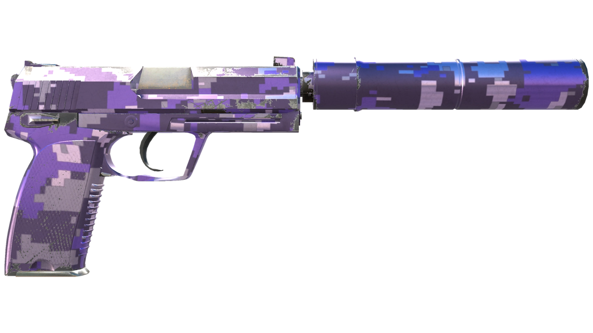 Сувенирный USP-S | Пиксельный камуфляж «Фиолетовый» (После полевых испы