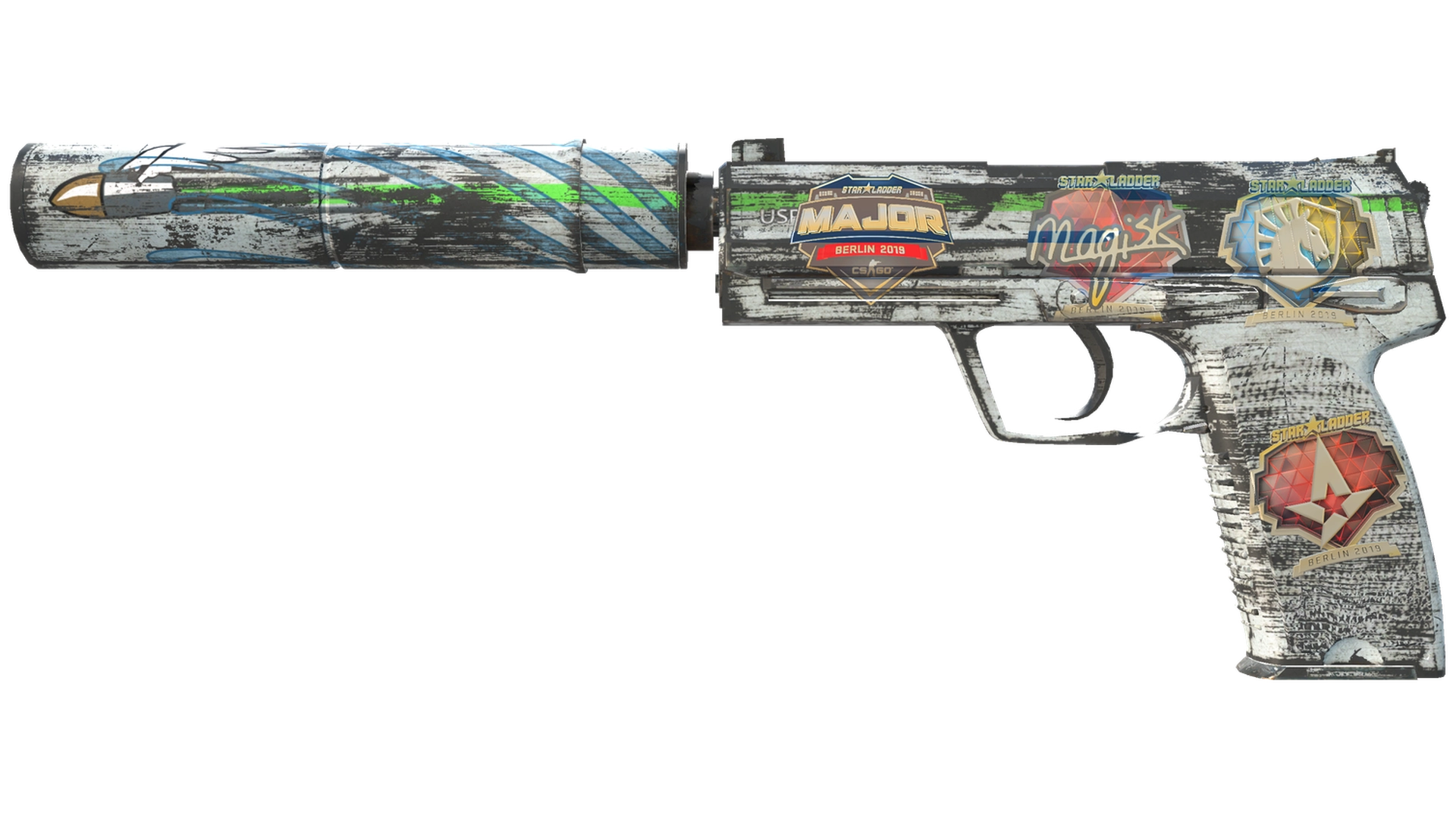 Купить Сувенирный USP-S | Следы асфальта (Закалённое в боях) – цена ...