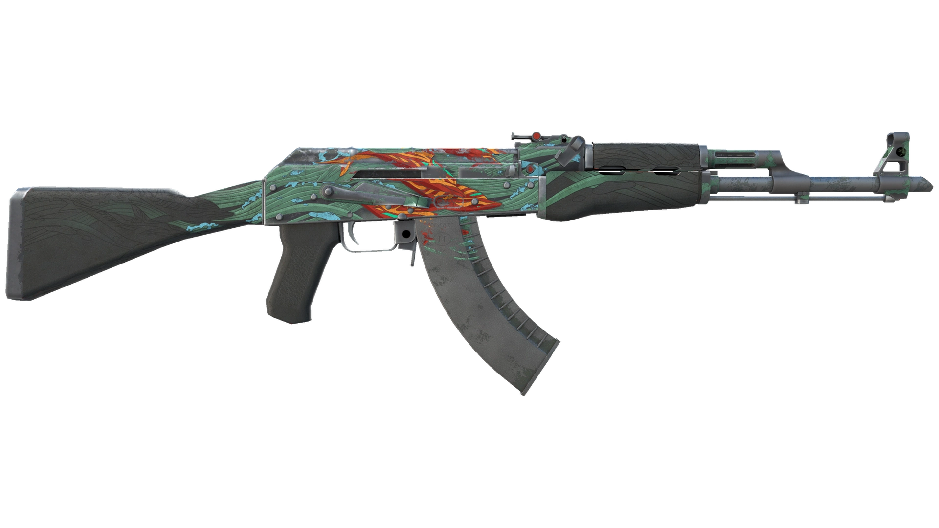 StatTrak™ AK-47 | Aquamarine Revenge (Battle-Scarred)